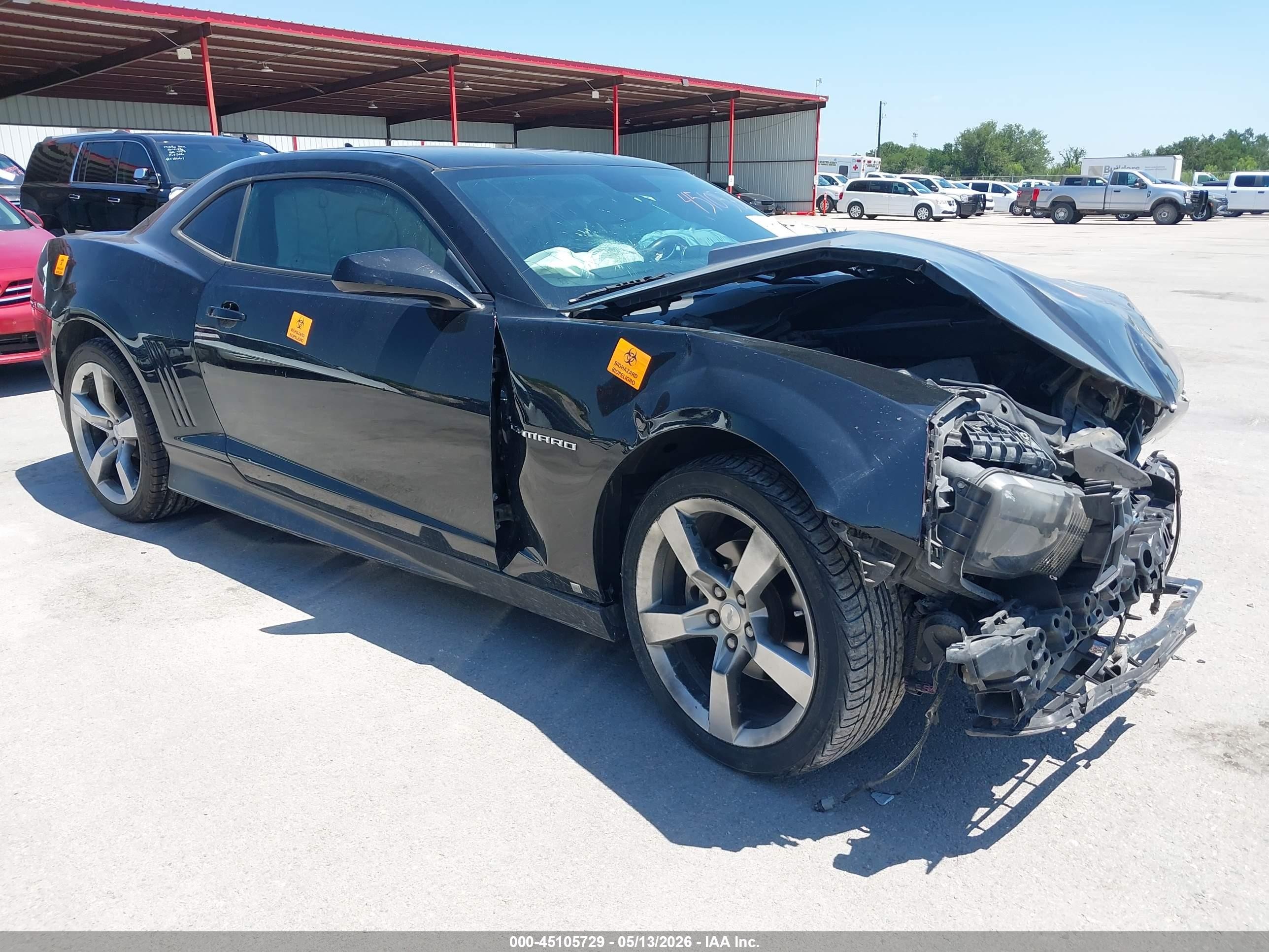 2010 Chevrolet Camaro 2lt Black vin: 2G1FC1EV9A9116311