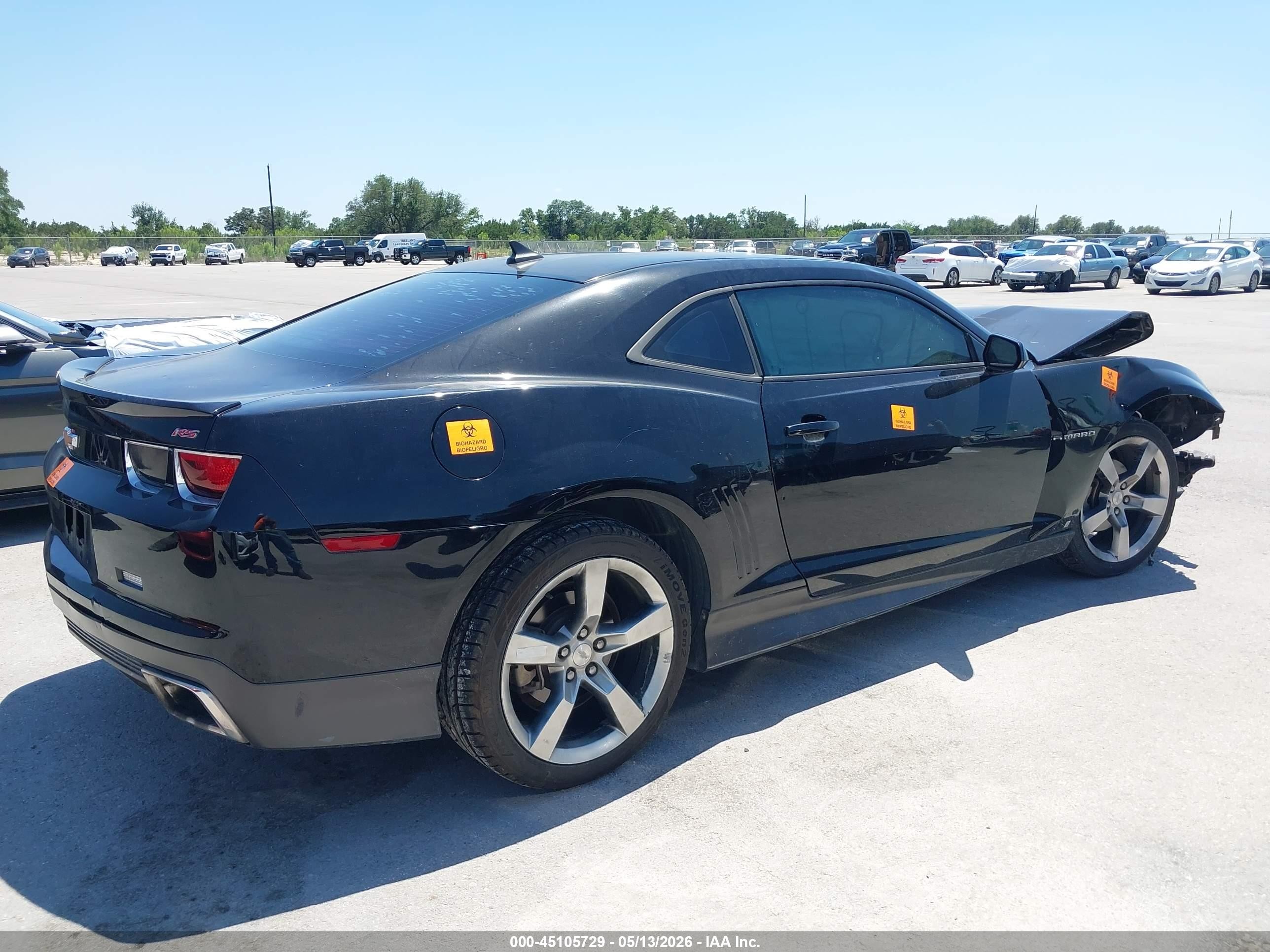 2010 Chevrolet Camaro 2lt Black vin: 2G1FC1EV9A9116311
