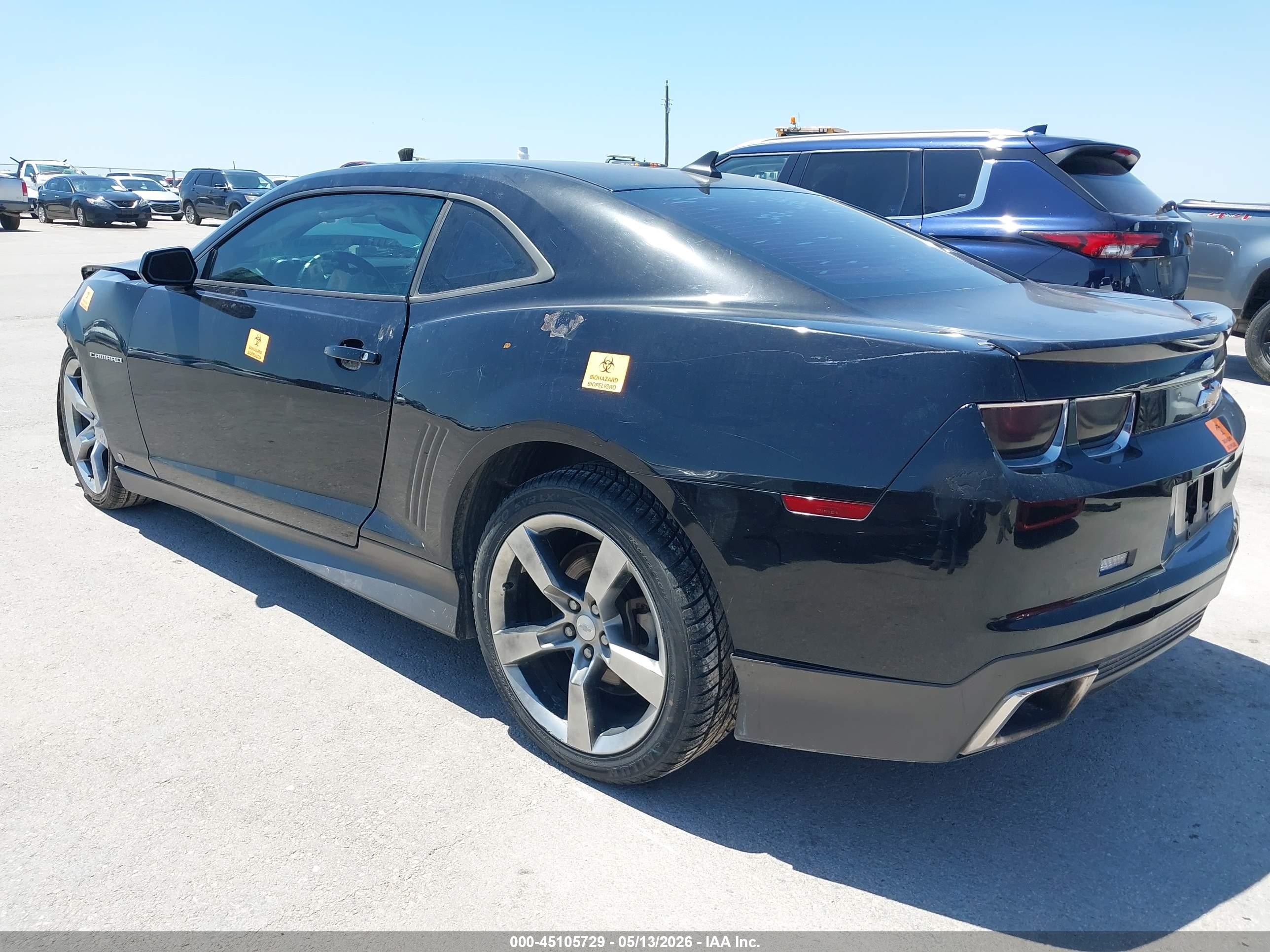 2010 Chevrolet Camaro 2lt Black vin: 2G1FC1EV9A9116311