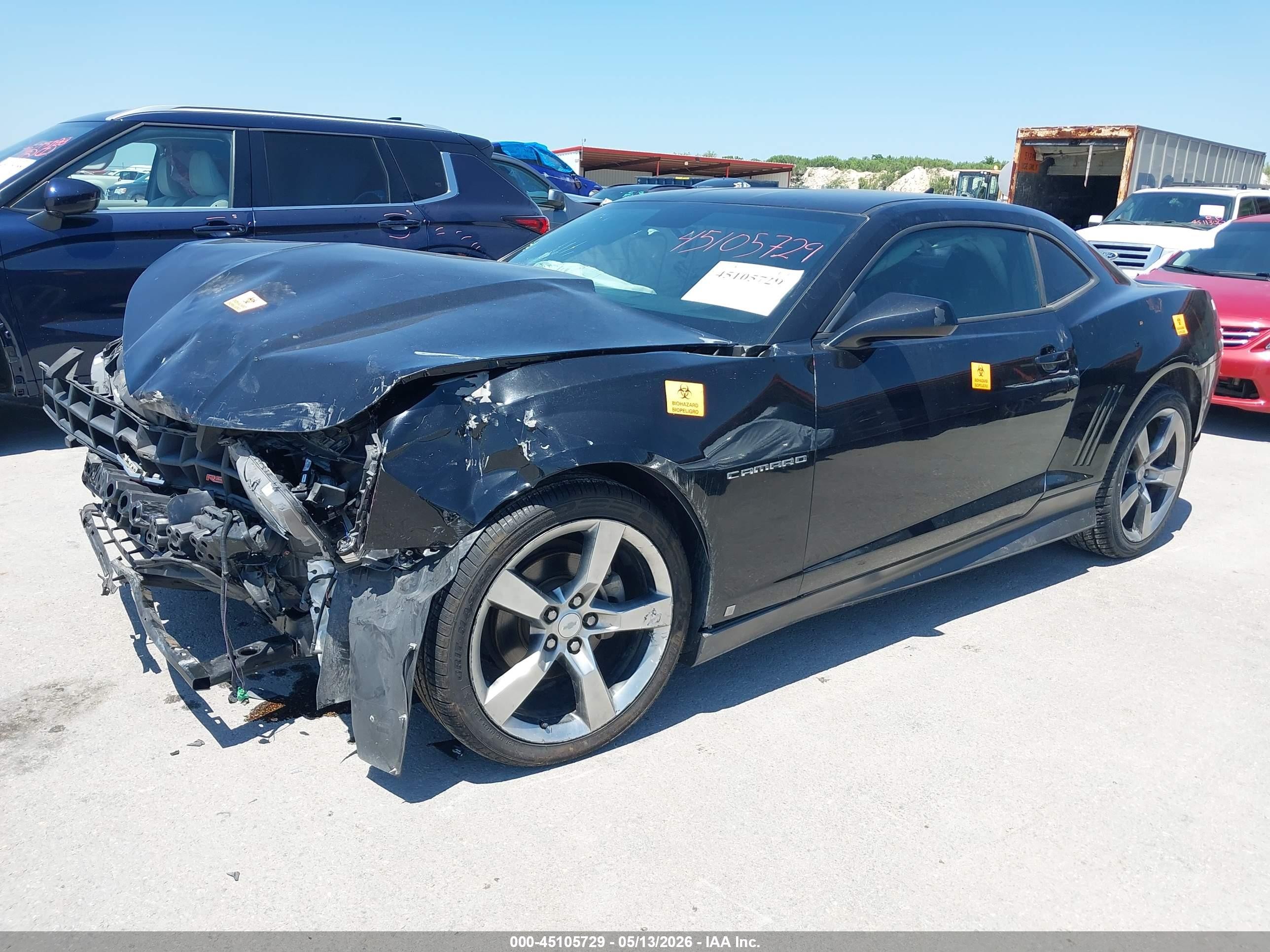 2010 Chevrolet Camaro 2lt Black vin: 2G1FC1EV9A9116311