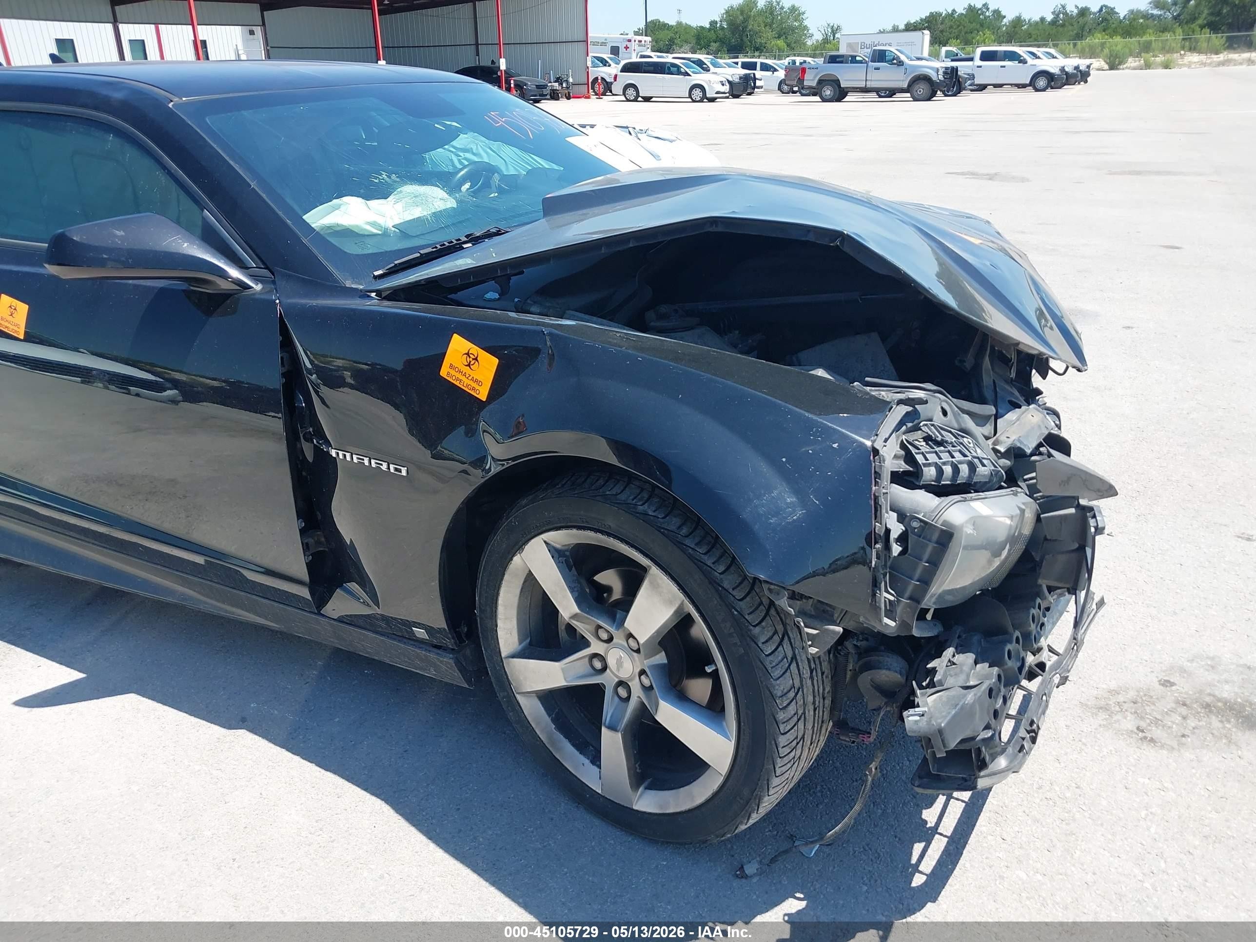 2010 Chevrolet Camaro 2lt Black vin: 2G1FC1EV9A9116311