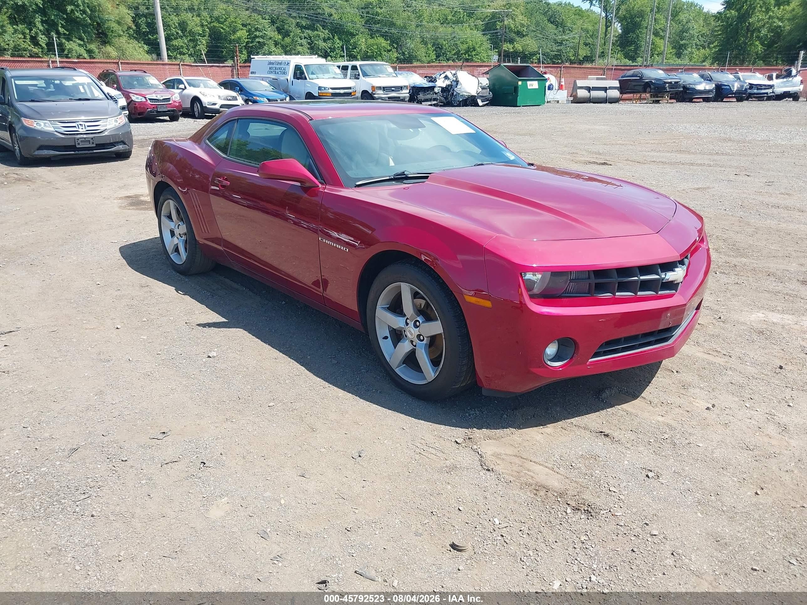 2010 Chevrolet Camaro 2lt Red vin: 2G1FC1EV9A9167257