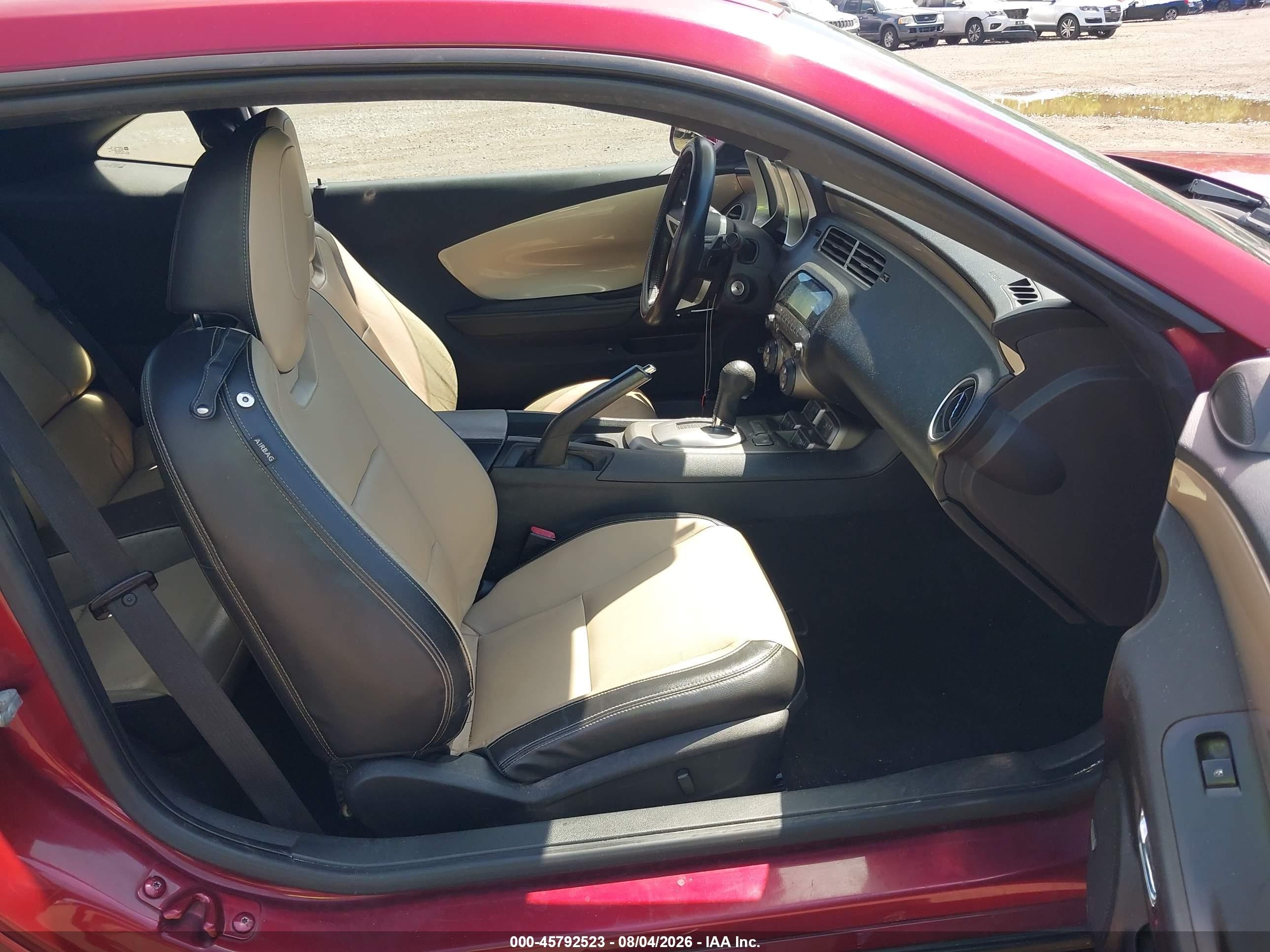 2010 Chevrolet Camaro 2lt Red vin: 2G1FC1EV9A9167257