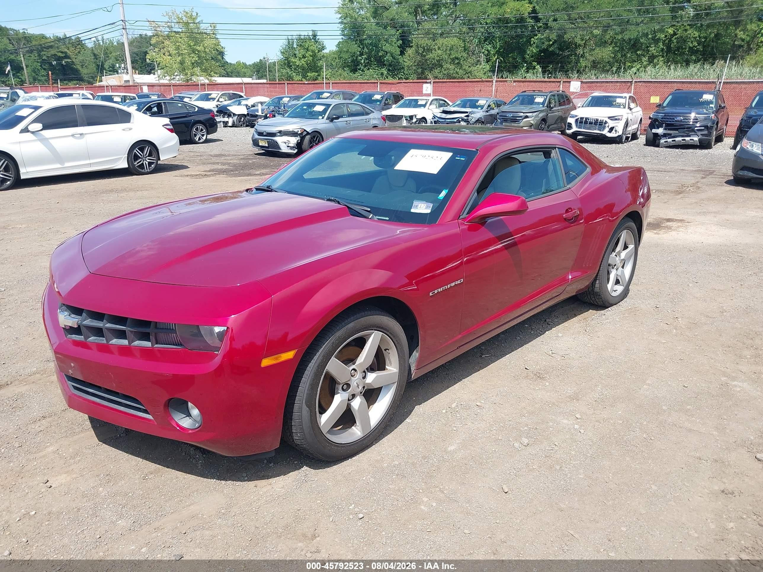 2010 Chevrolet Camaro 2lt Red vin: 2G1FC1EV9A9167257