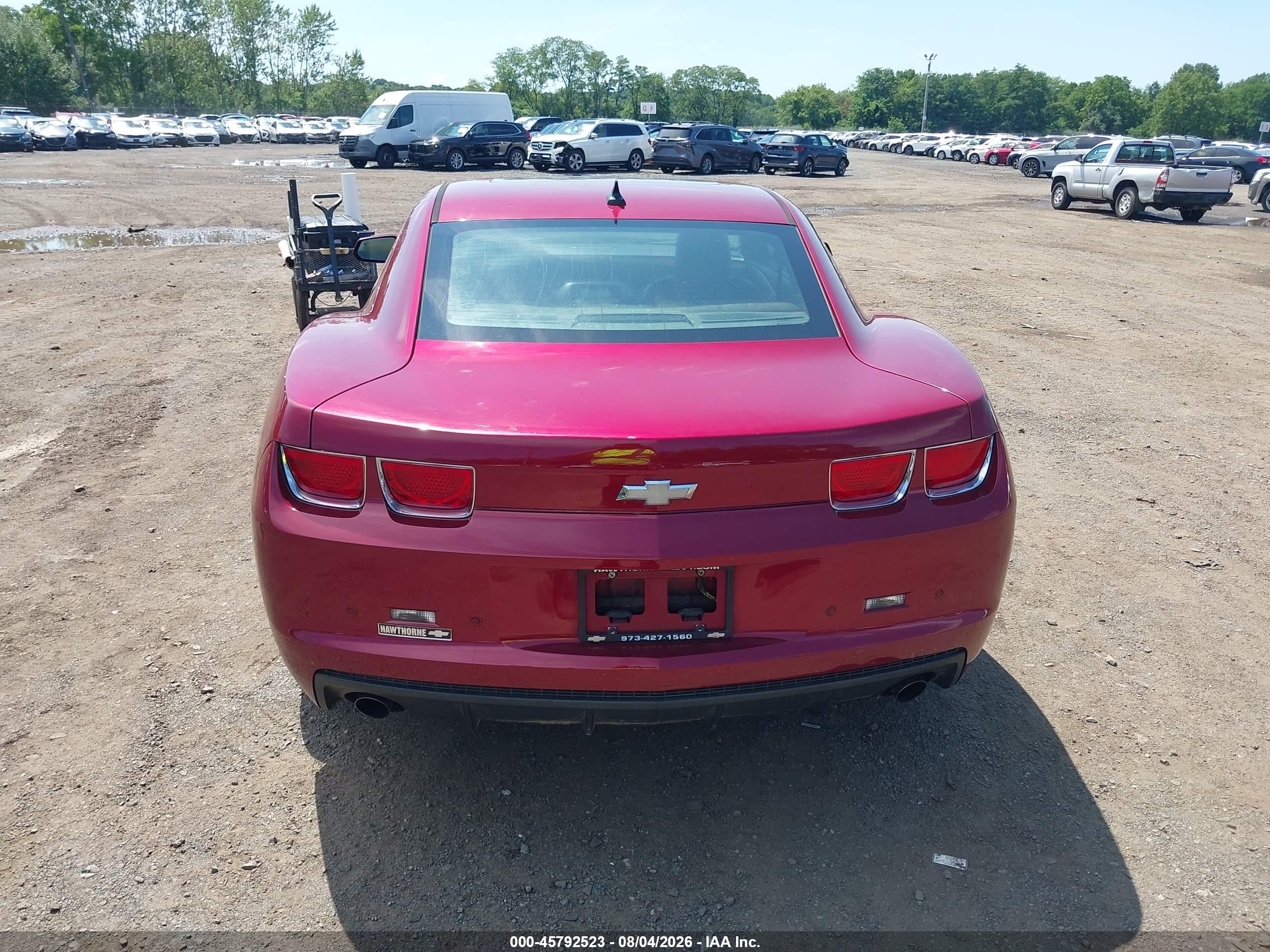 2010 Chevrolet Camaro 2lt Red vin: 2G1FC1EV9A9167257