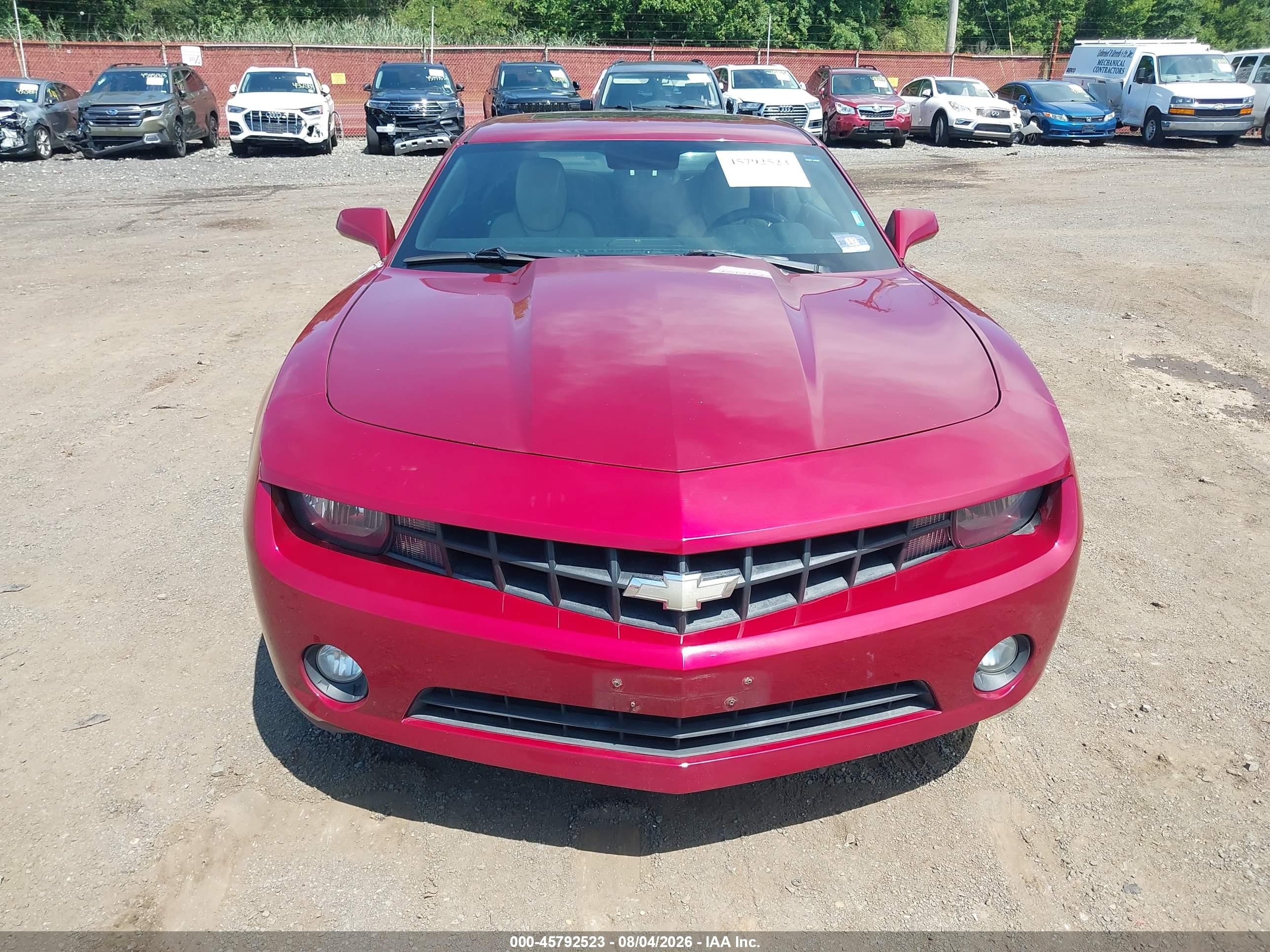 2010 Chevrolet Camaro 2lt Red vin: 2G1FC1EV9A9167257