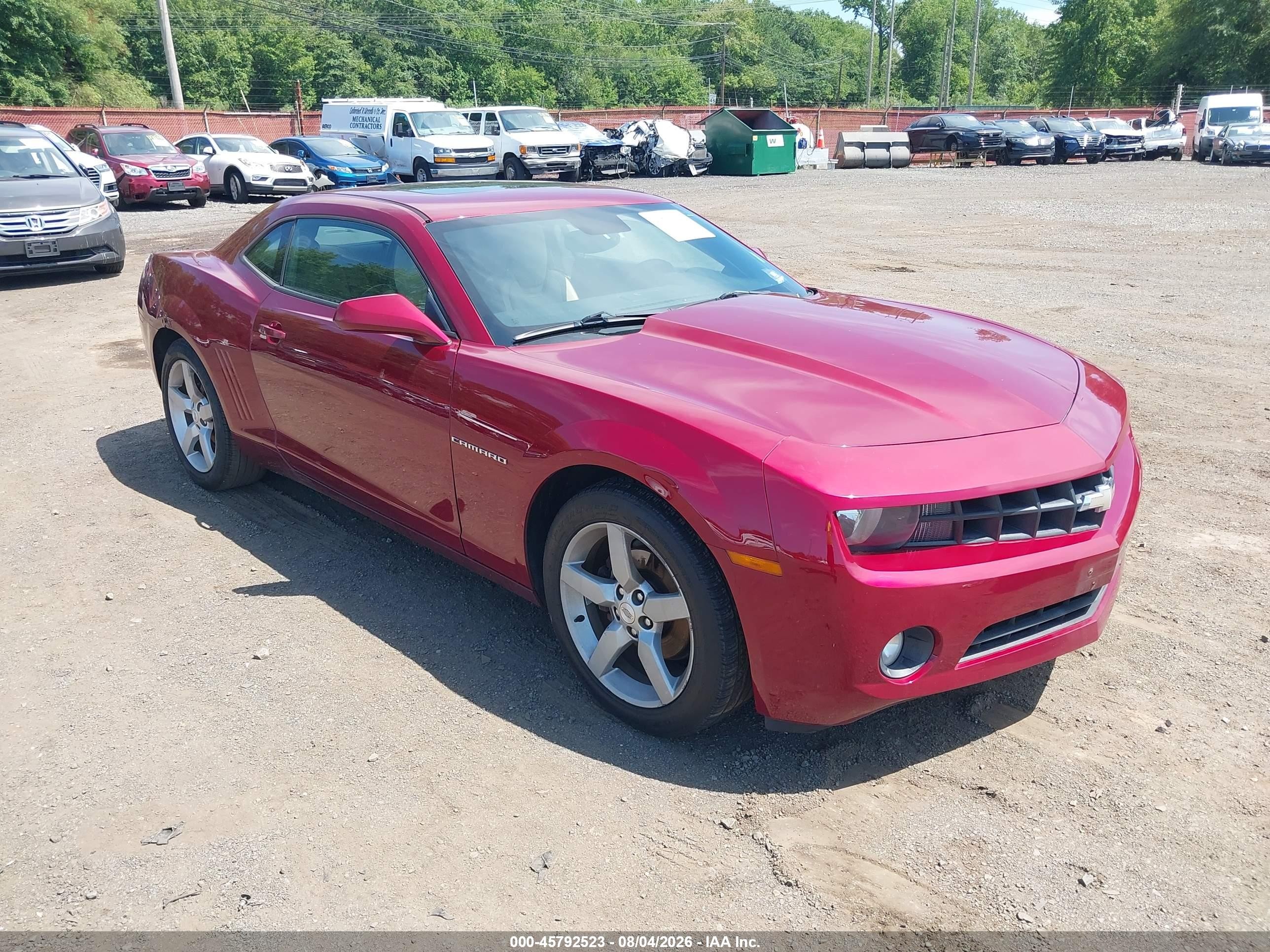 2010 Chevrolet Camaro 2lt Red vin: 2G1FC1EV9A9167257
