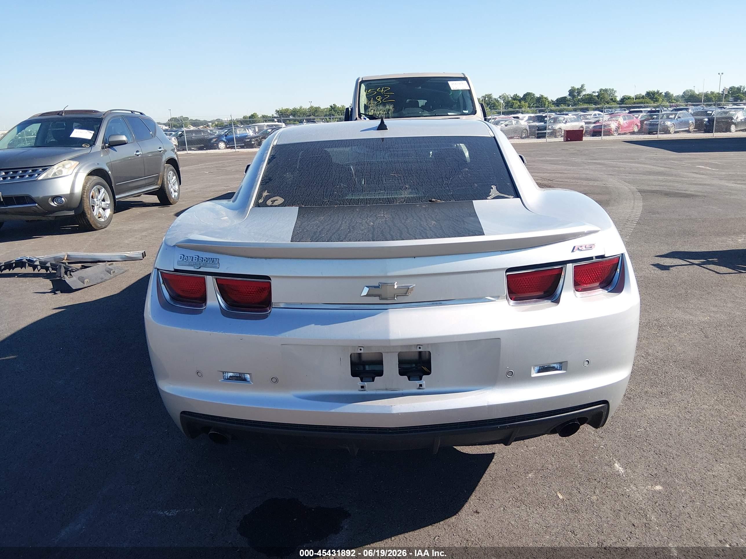 2010 Chevrolet Camaro 2lt Silver vin: 2G1FC1EV9A9211564