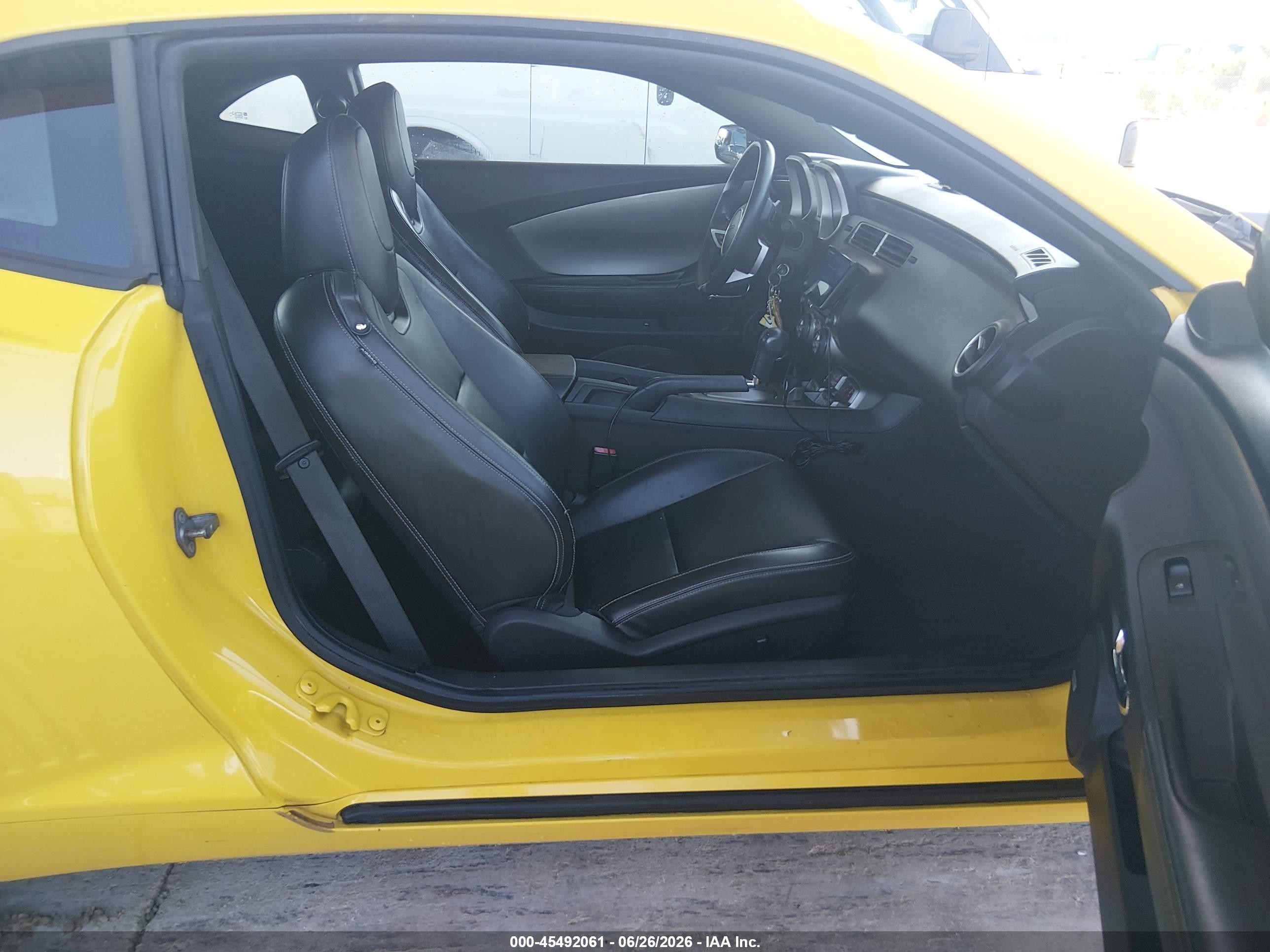 2010 Chevrolet Camaro 2lt Yellow vin: 2G1FC1EV9A9213394