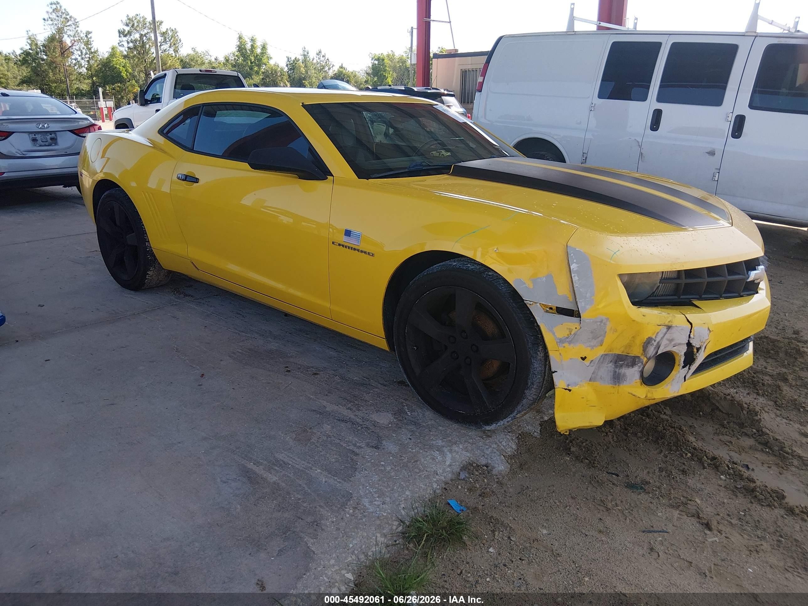 2010 Chevrolet Camaro 2lt Yellow vin: 2G1FC1EV9A9213394