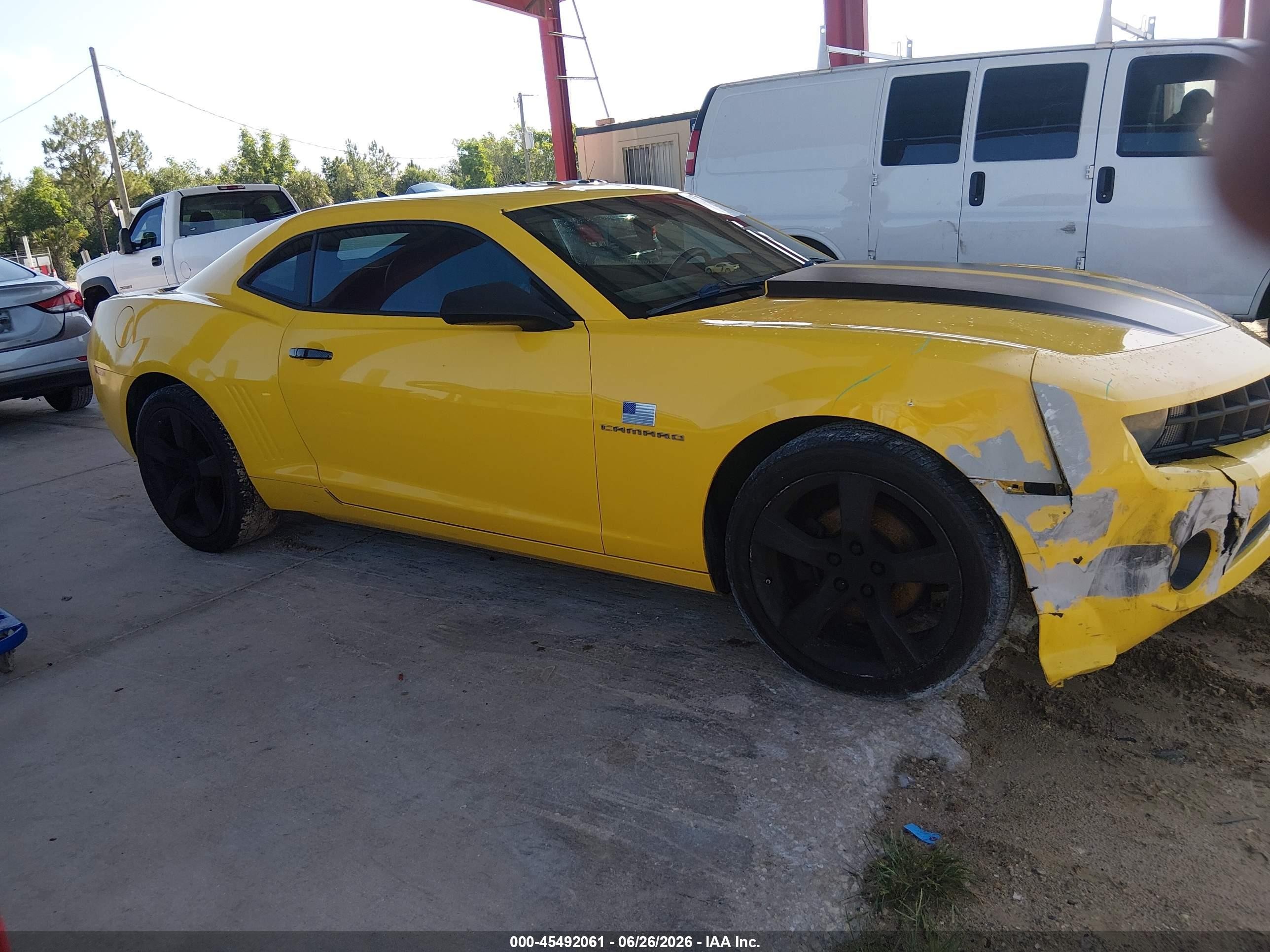 2010 Chevrolet Camaro 2lt Yellow vin: 2G1FC1EV9A9213394
