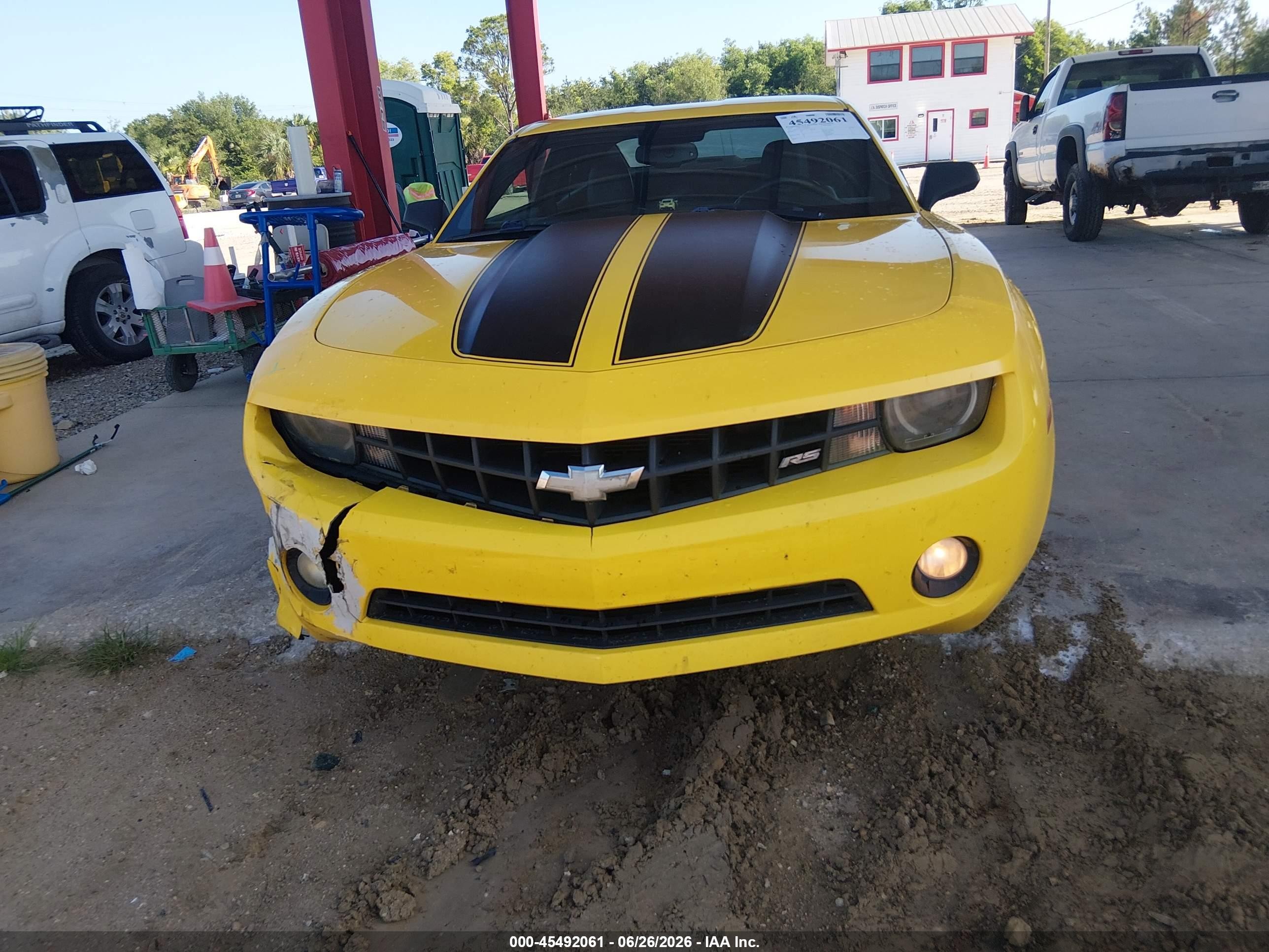 2010 Chevrolet Camaro 2lt Yellow vin: 2G1FC1EV9A9213394