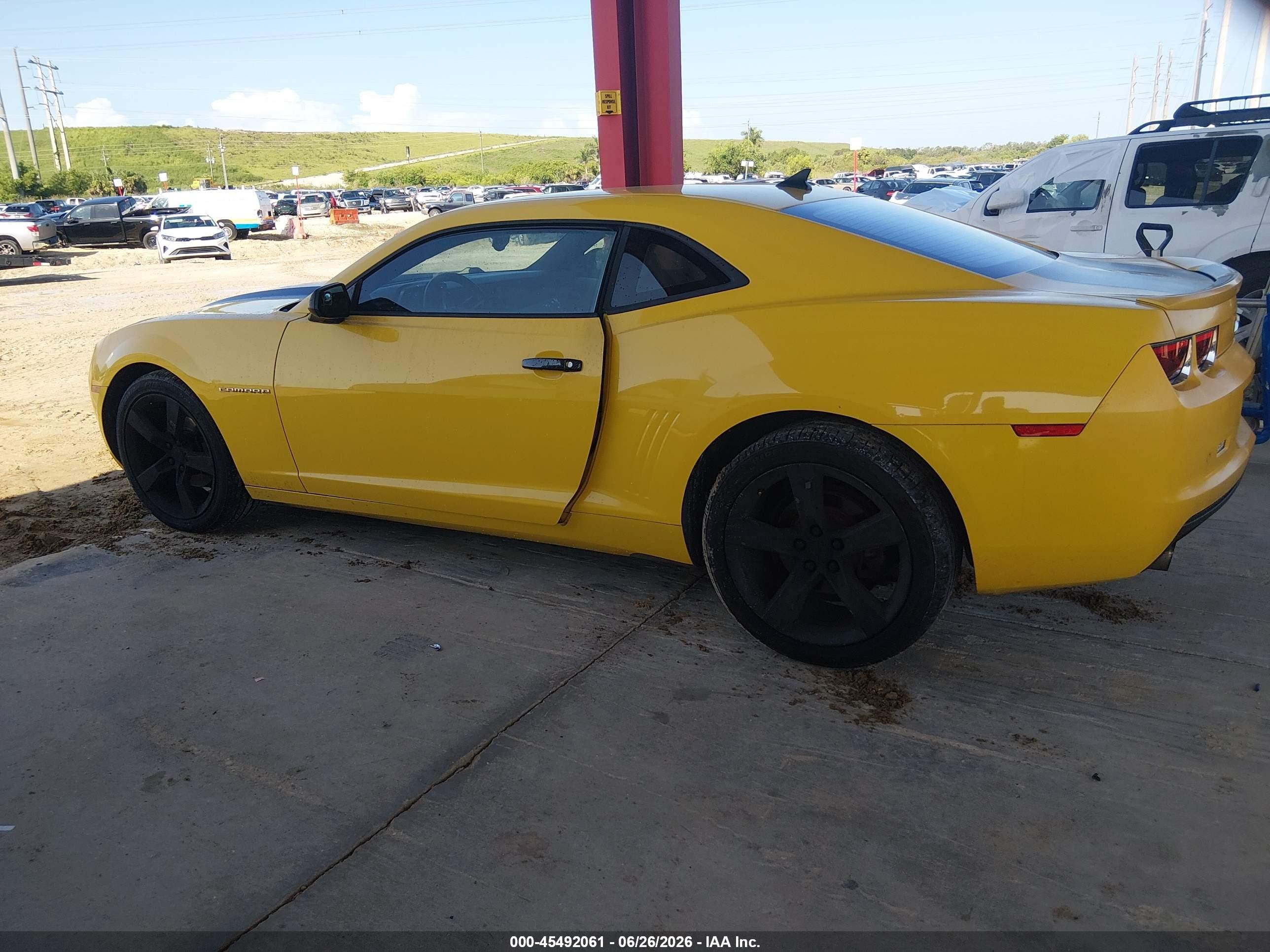 2010 Chevrolet Camaro 2lt Yellow vin: 2G1FC1EV9A9213394