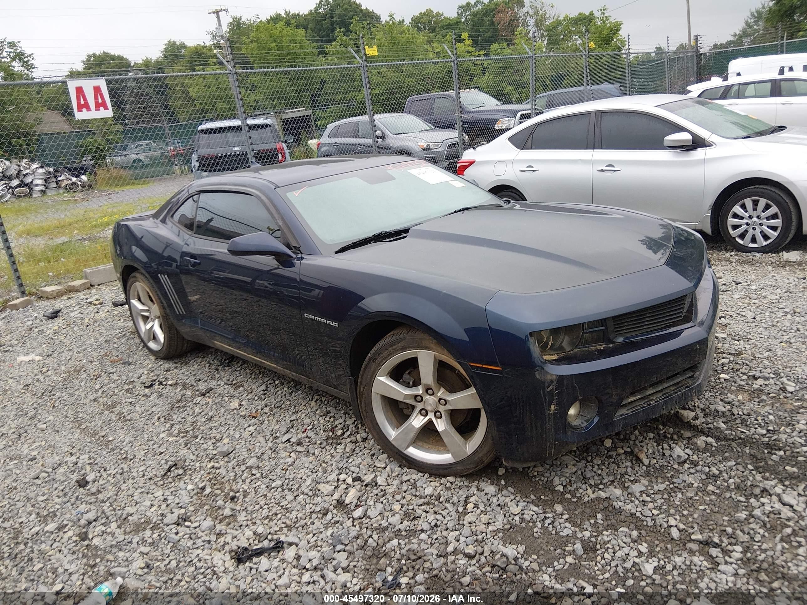 2010 Chevrolet Camaro 2lt Black vin: 2G1FC1EV9A9215372