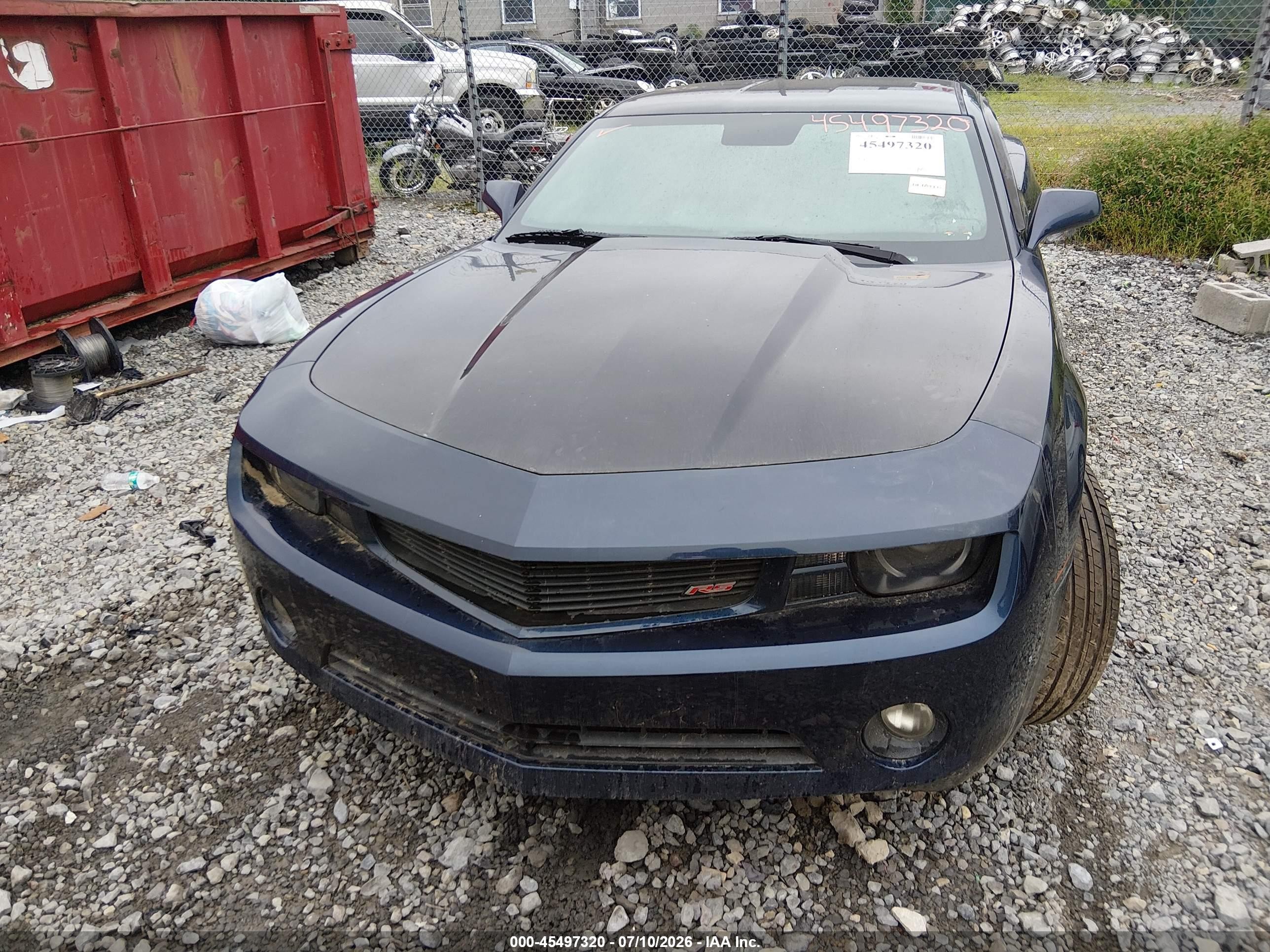 2010 Chevrolet Camaro 2lt Black vin: 2G1FC1EV9A9215372