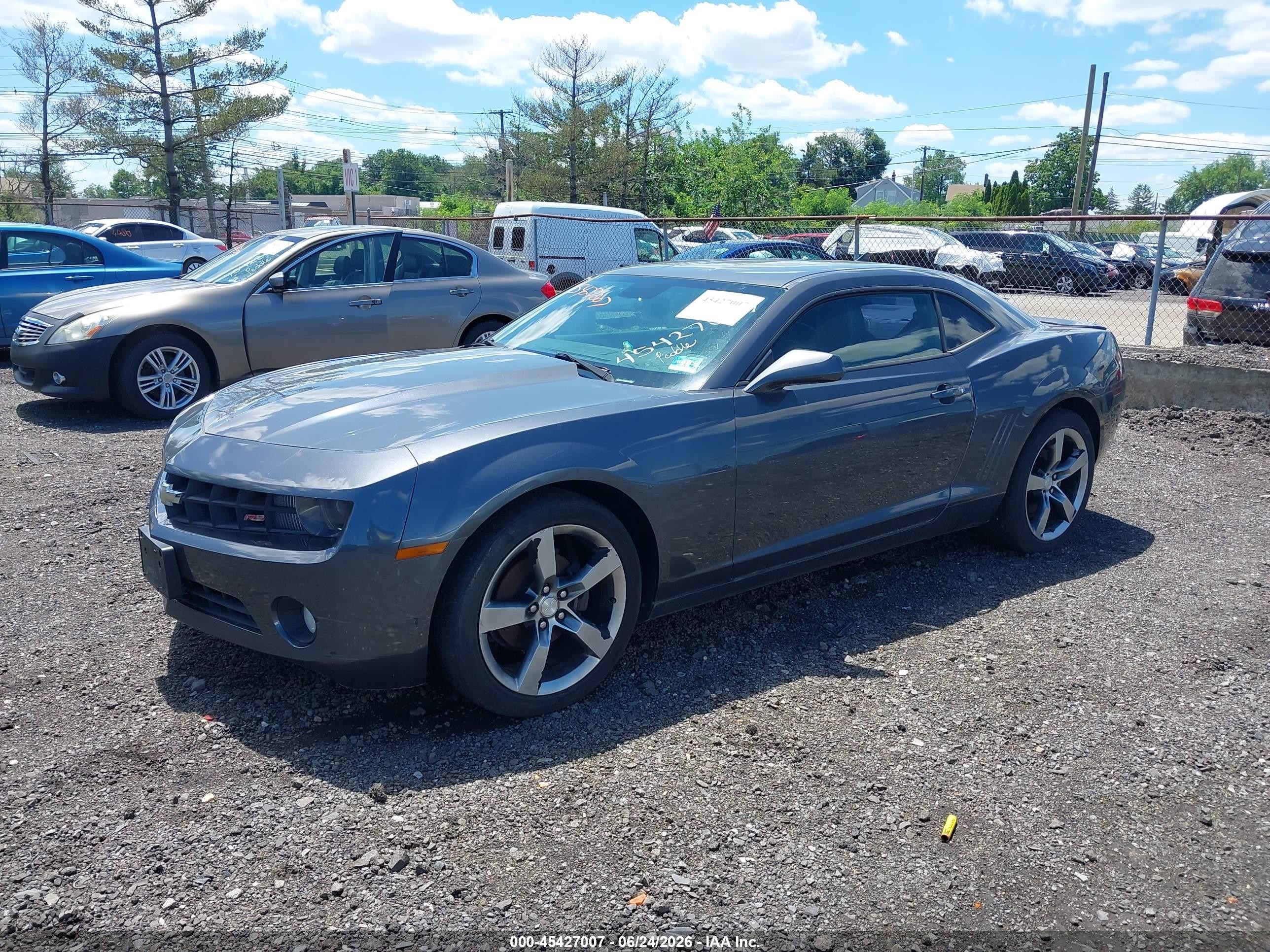 2010 Chevrolet Camaro 2lt Gray vin: 2G1FC1EV9A9224024