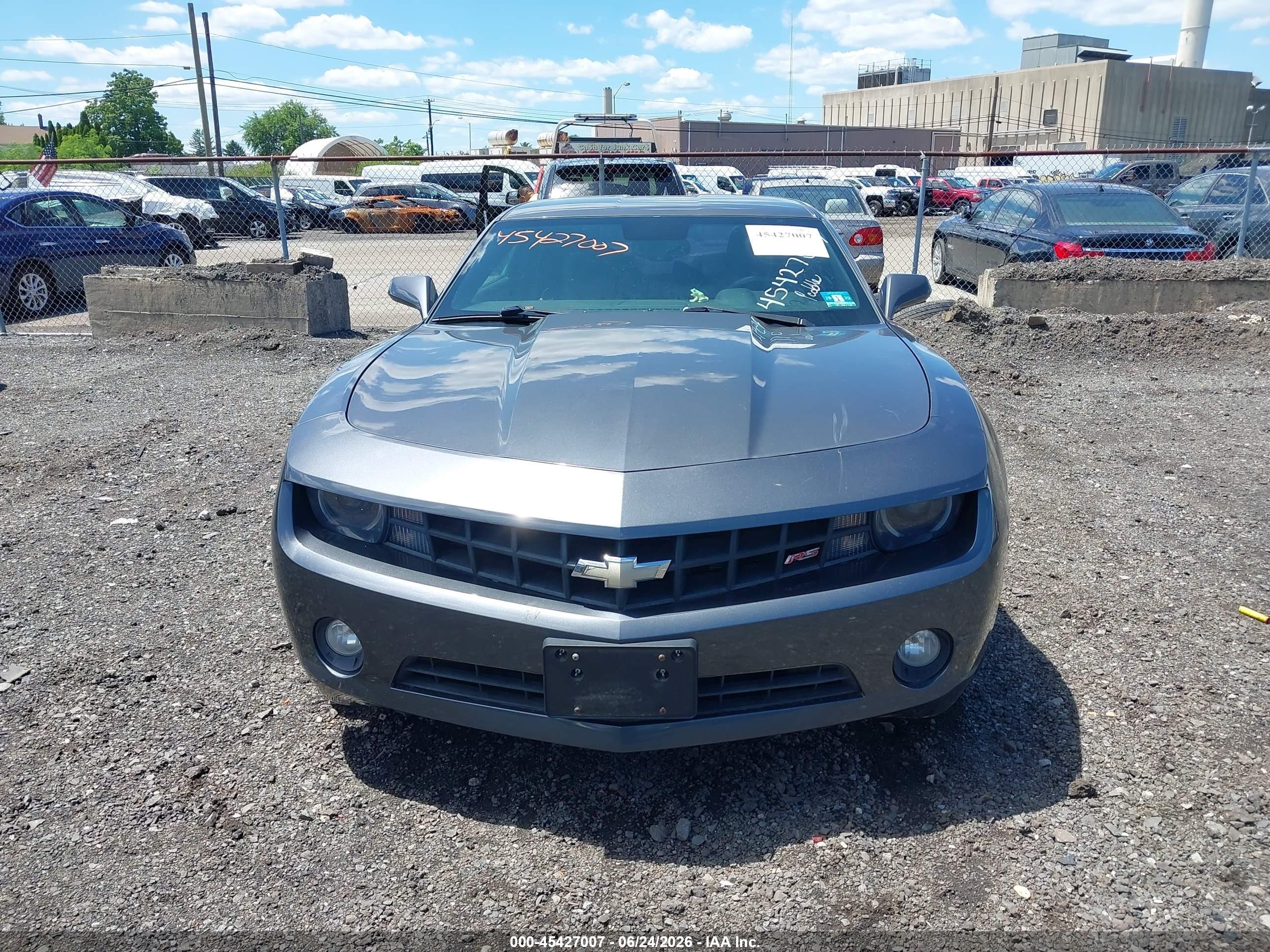2010 Chevrolet Camaro 2lt Gray vin: 2G1FC1EV9A9224024