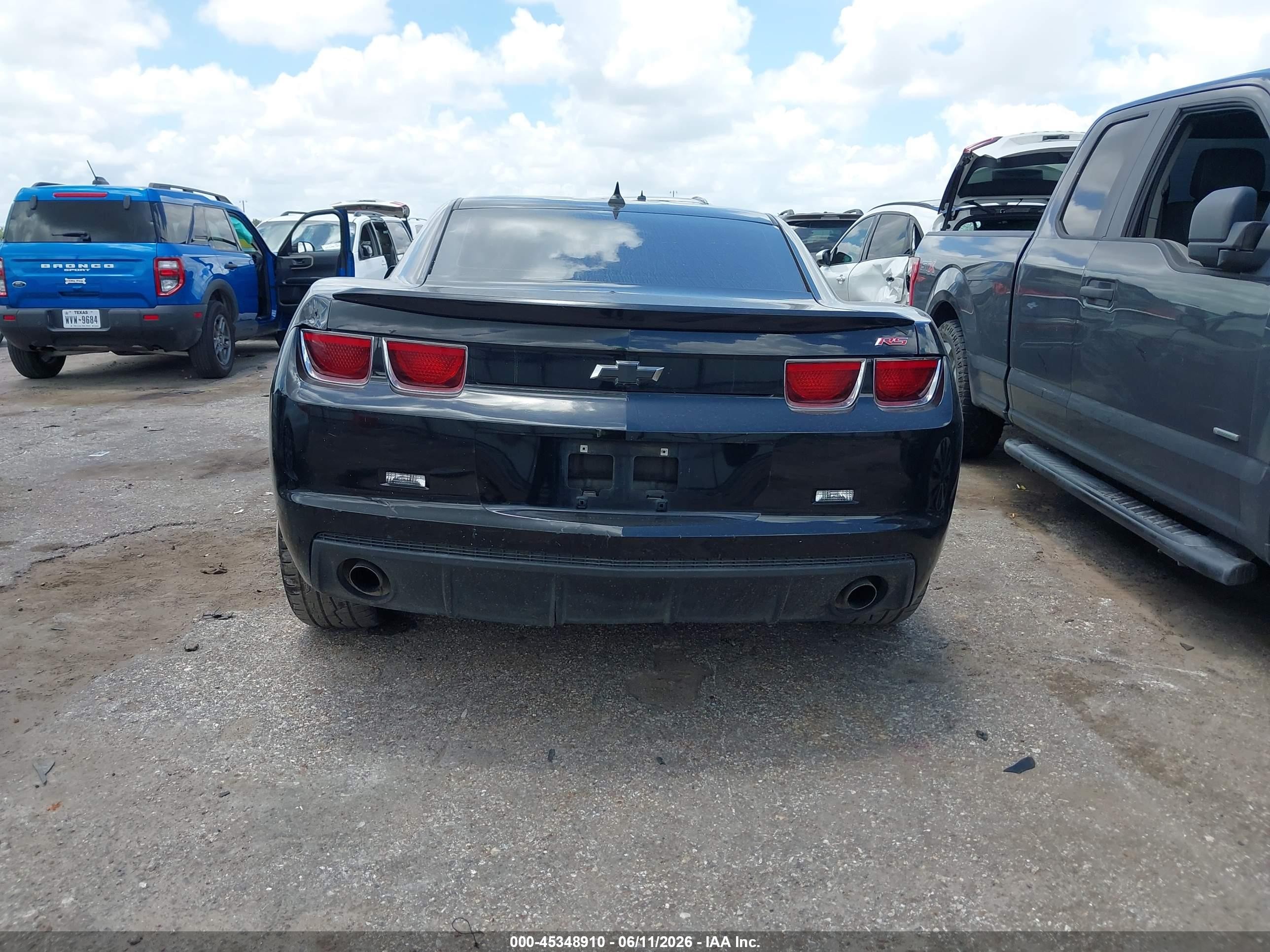 2010 Chevrolet Camaro 2lt Black vin: 2G1FC1EVXA9115703