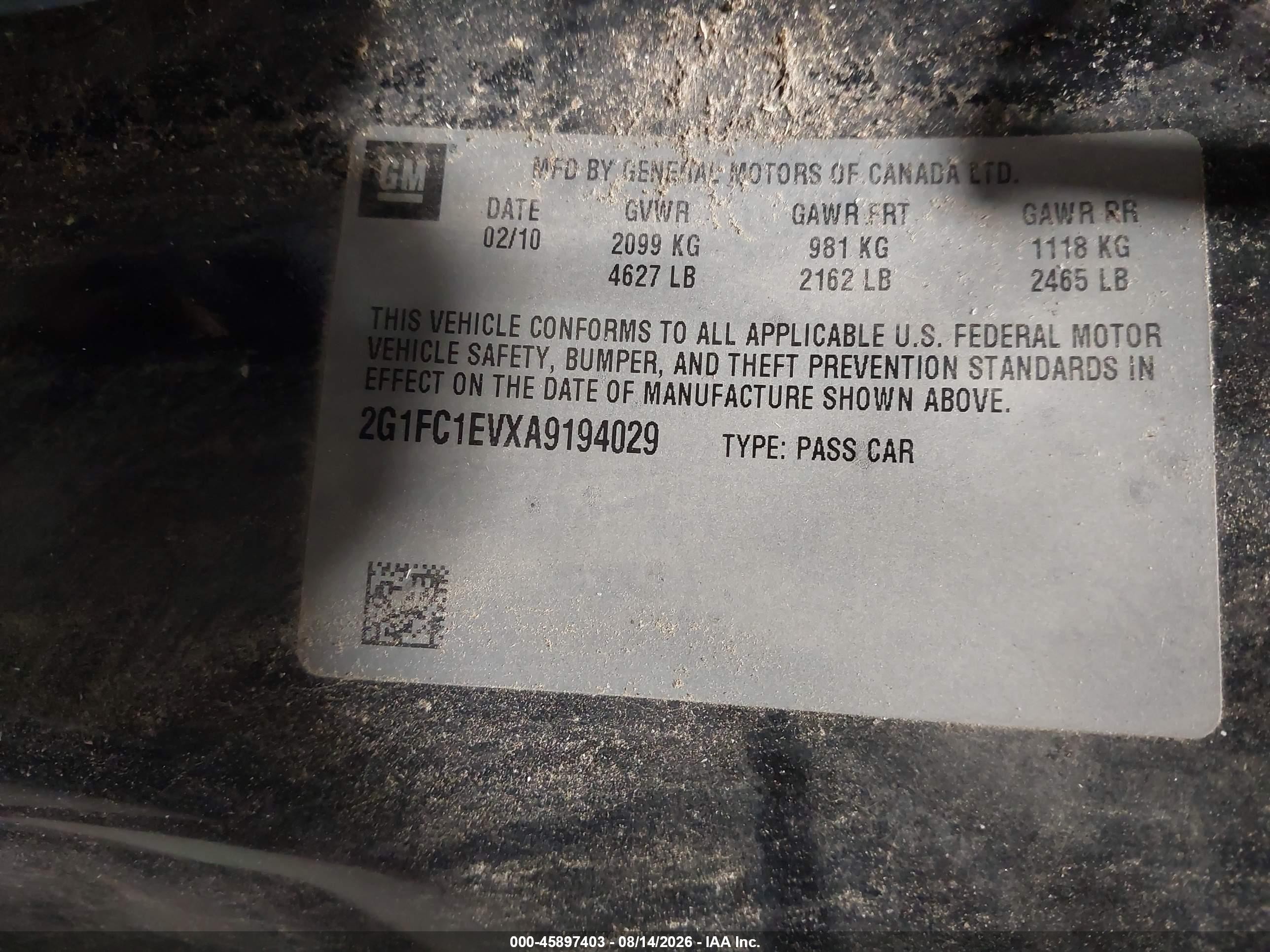 2010 Chevrolet Camaro 2lt Черный vin: 2G1FC1EVXA9194029