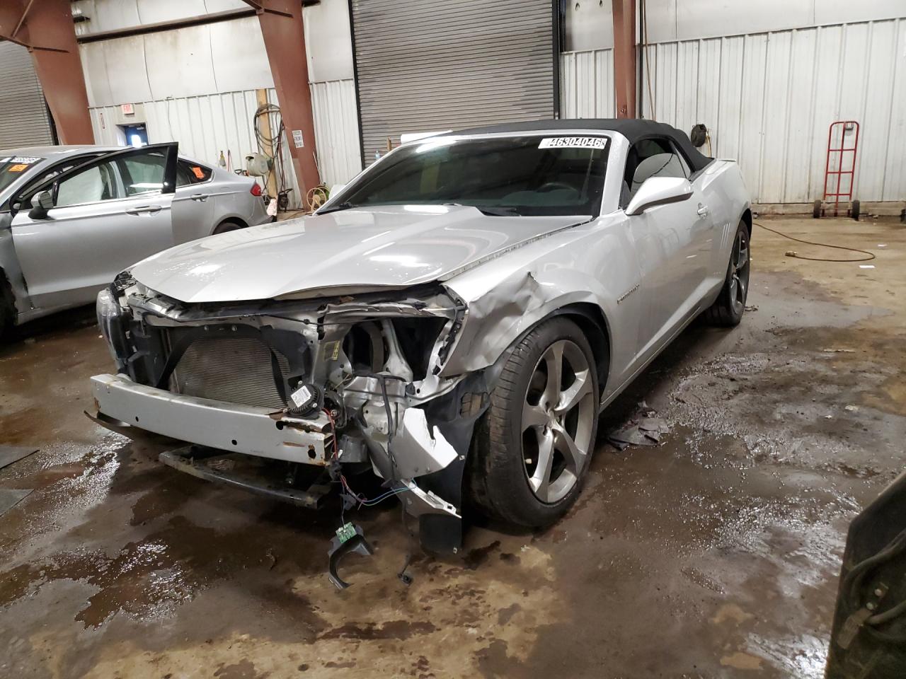 2013 Chevrolet Camaro Lt Серебряный vin: 2G1FC3D31D9247068 Damage: Left Front Fender, Severe Damage, Replacement Required