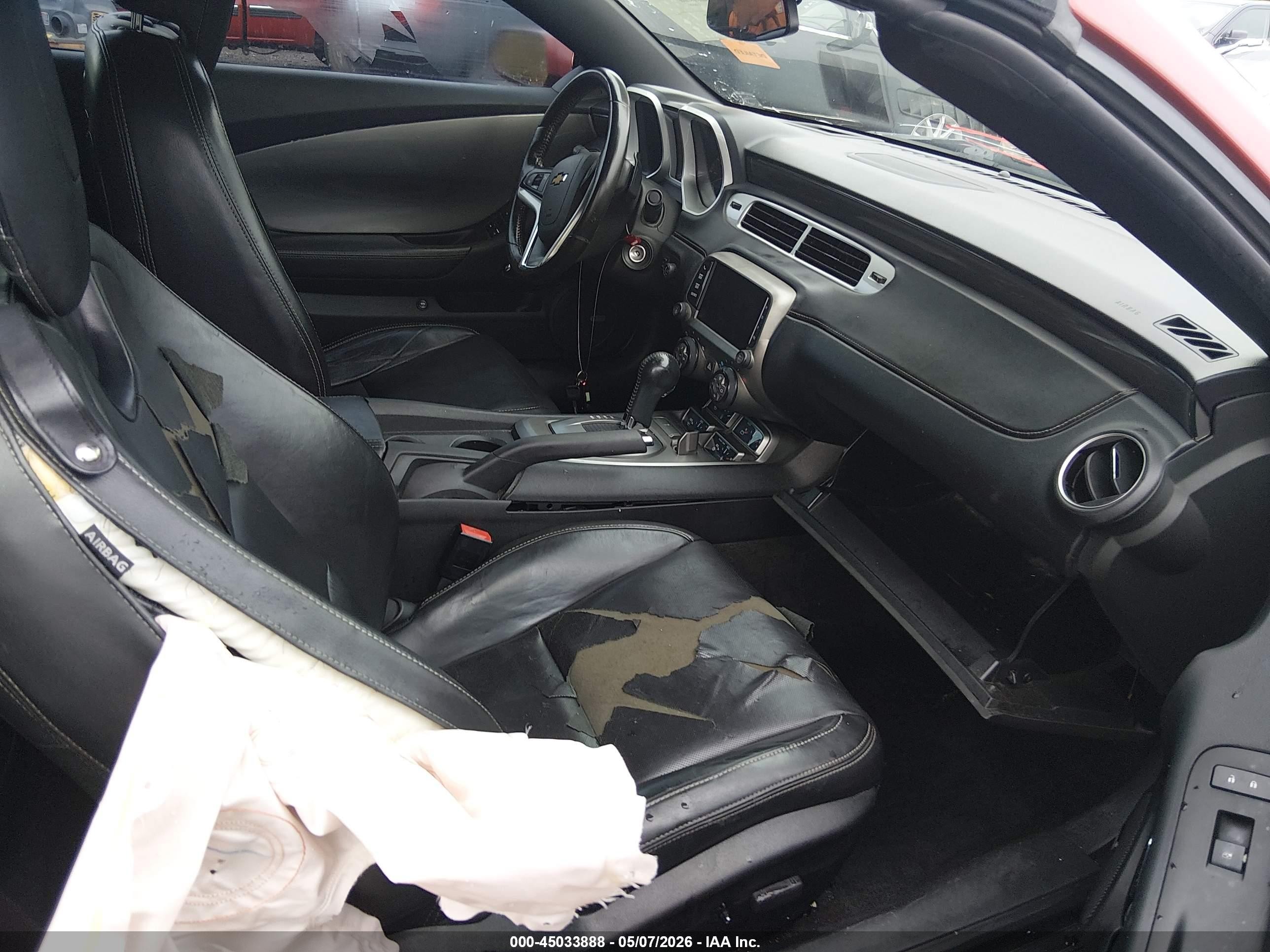 2014 Chevrolet Camaro 2lt Red vin: 2G1FC3D31E9152804
