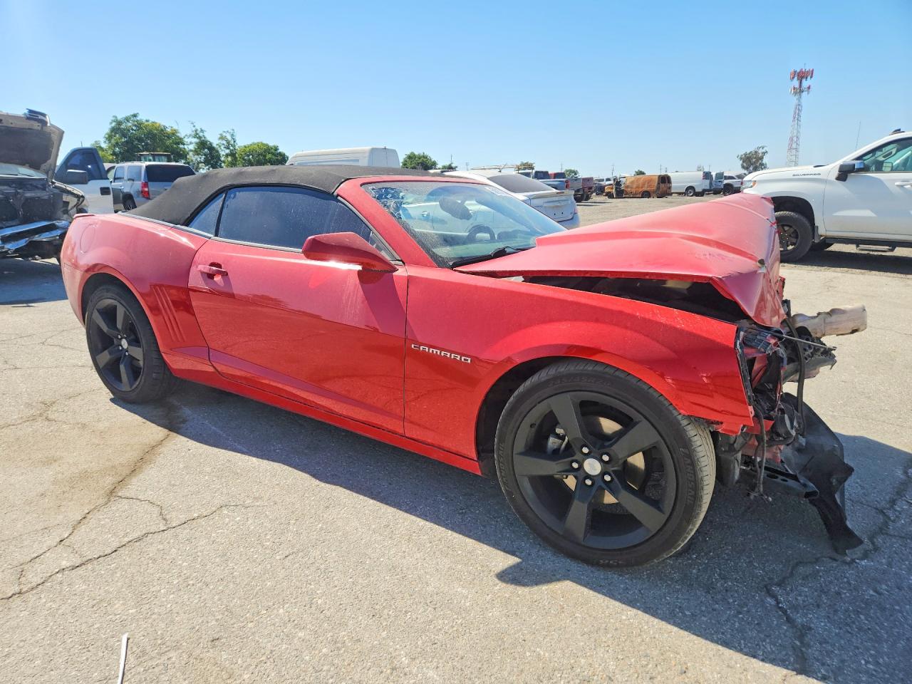 2012 Chevrolet Camaro Lt Red vin: 2G1FC3D33C9104038