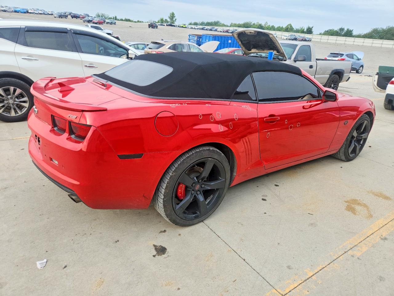 2012 Chevrolet Camaro Lt Red vin: 2G1FC3D33C9172226