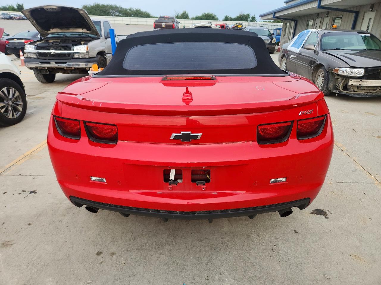 2012 Chevrolet Camaro Lt Red vin: 2G1FC3D33C9172226