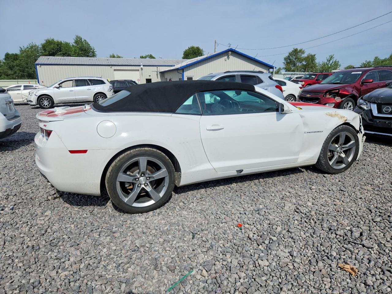2012 Chevrolet Camaro Lt White vin: 2G1FC3D34C9103884