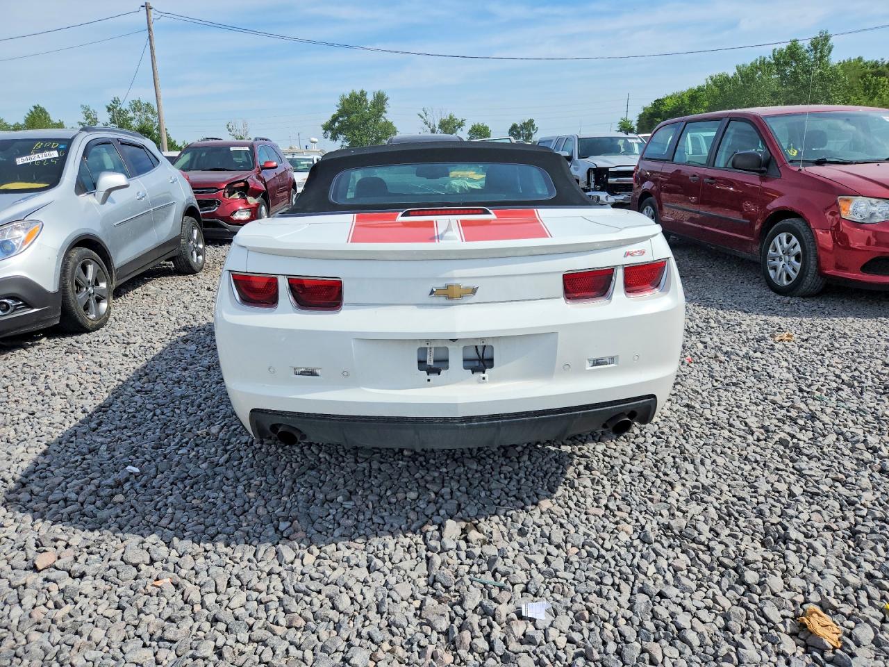 2012 Chevrolet Camaro Lt White vin: 2G1FC3D34C9103884