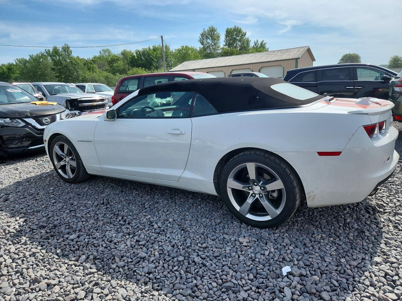 2012 Chevrolet Camaro Lt White vin: 2G1FC3D34C9103884
