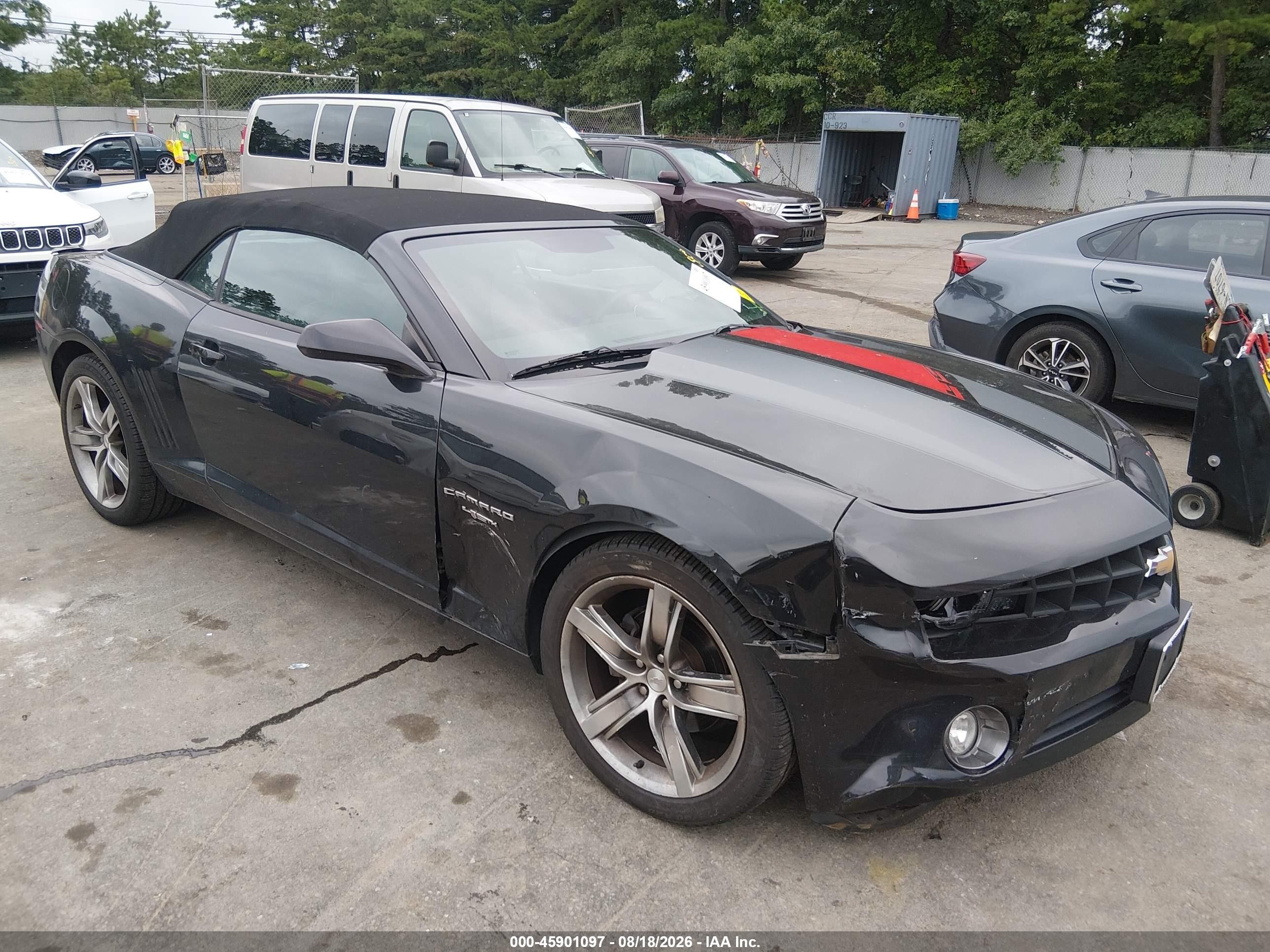 2012 Chevrolet Camaro 2lt Black vin: 2G1FC3D34C9171764
