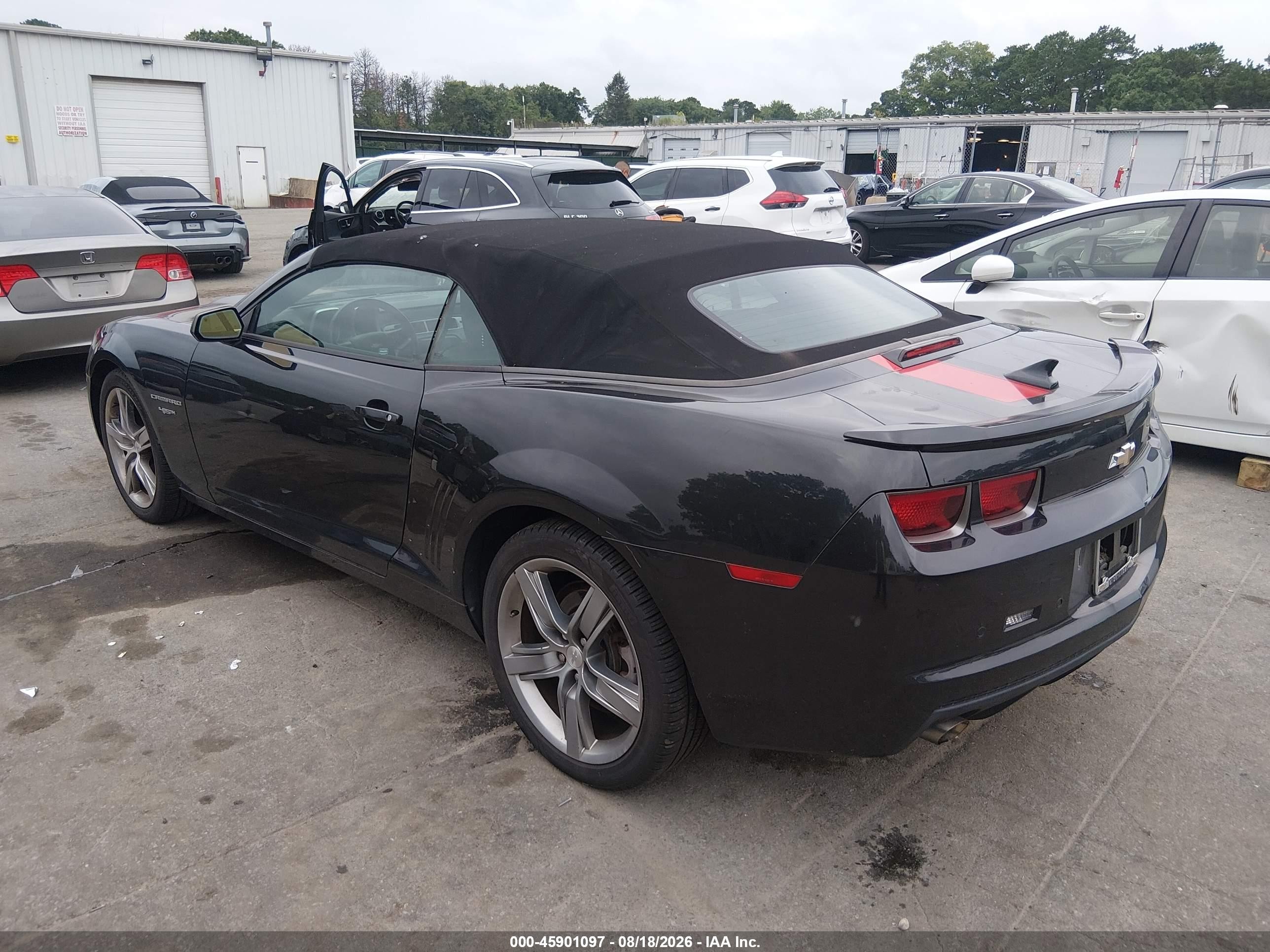 2012 Chevrolet Camaro 2lt Black vin: 2G1FC3D34C9171764