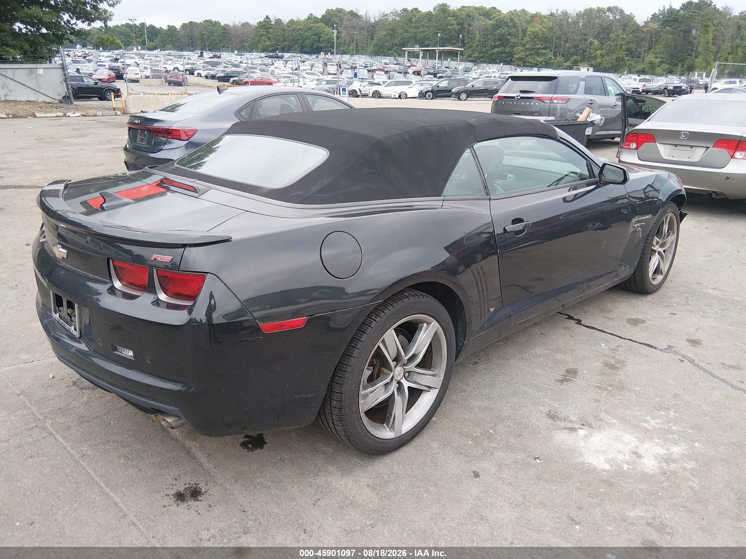 2012 Chevrolet Camaro 2lt Black vin: 2G1FC3D34C9171764