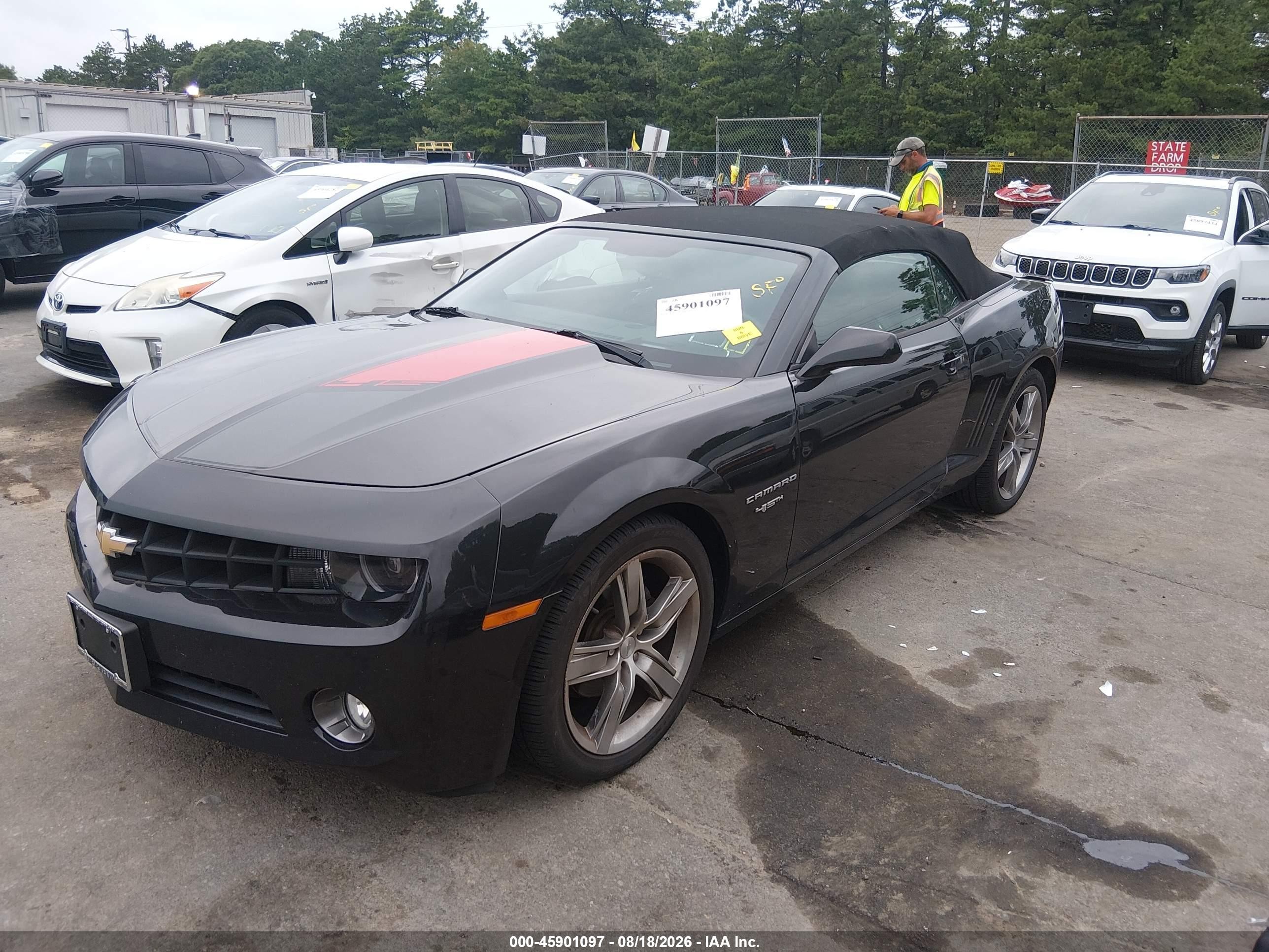 2012 Chevrolet Camaro 2lt Black vin: 2G1FC3D34C9171764