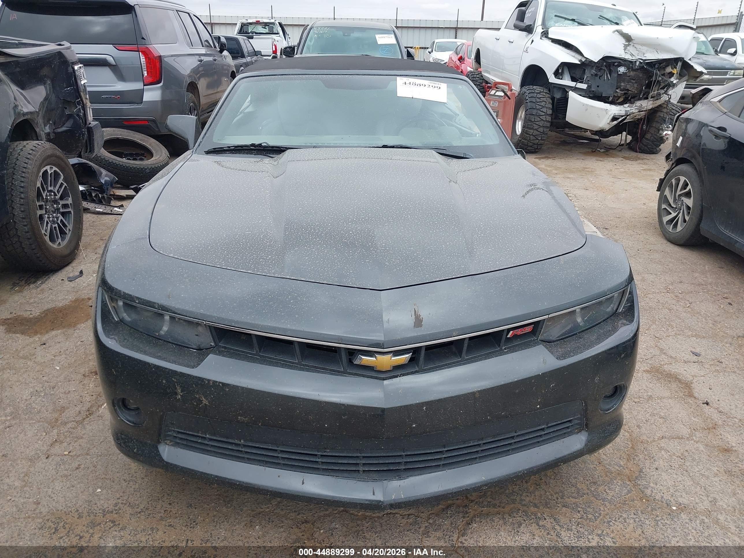 2014 Chevrolet Camaro 2lt Gray vin: 2G1FC3D35E9155978