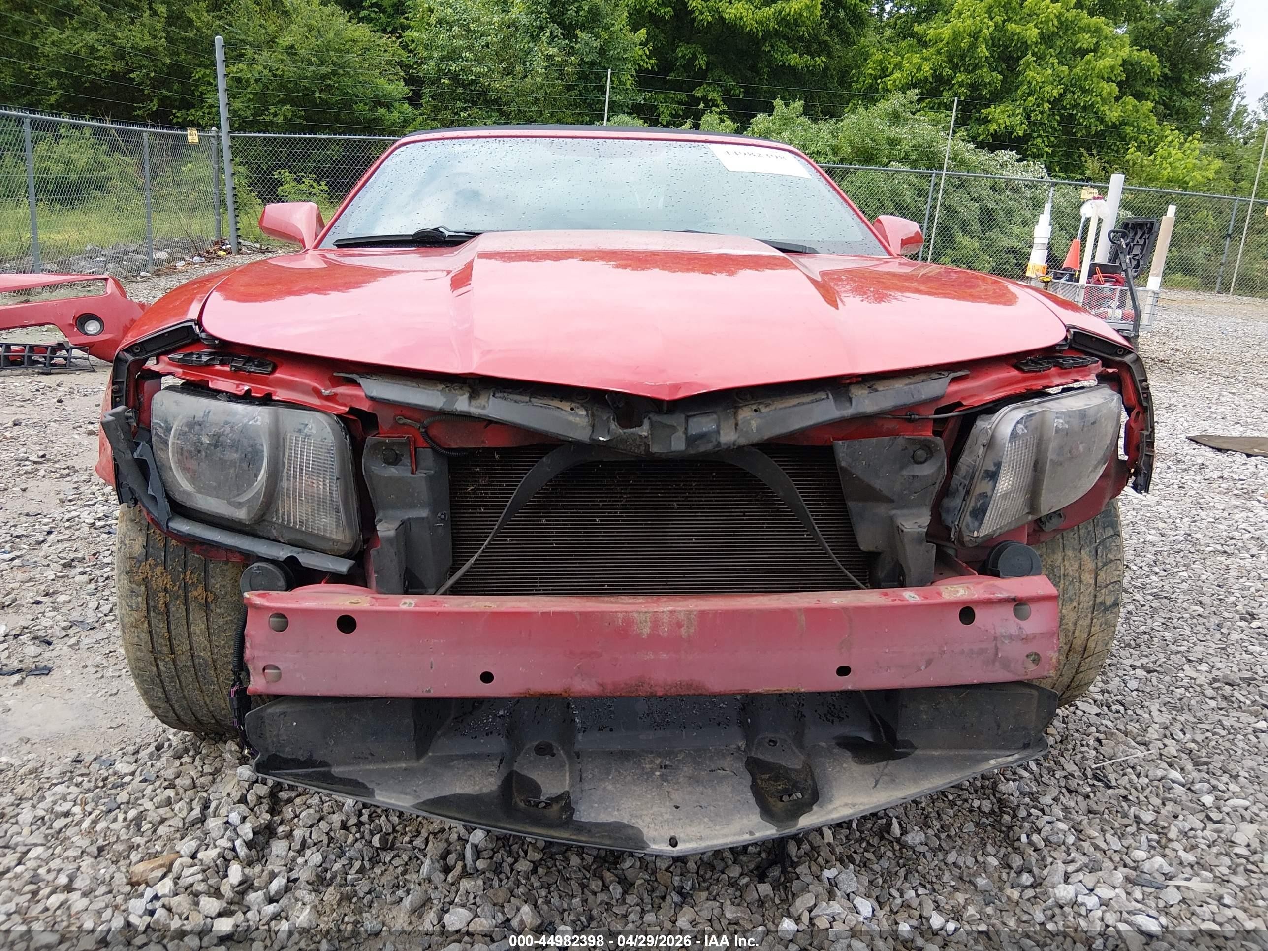 2012 Chevrolet Camaro 2lt Red vin: 2G1FC3D36C9109301