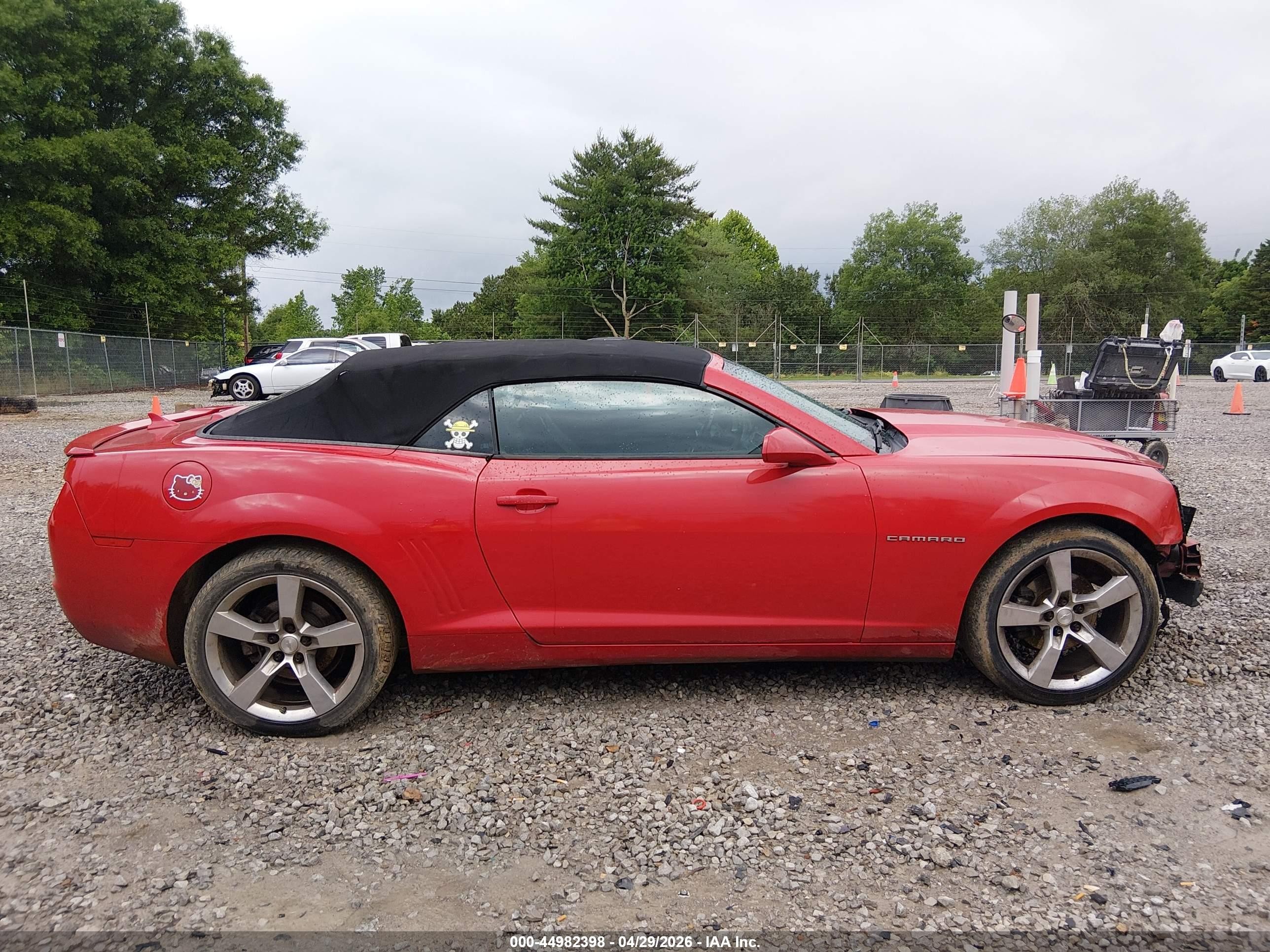 2012 Chevrolet Camaro 2lt Red vin: 2G1FC3D36C9109301