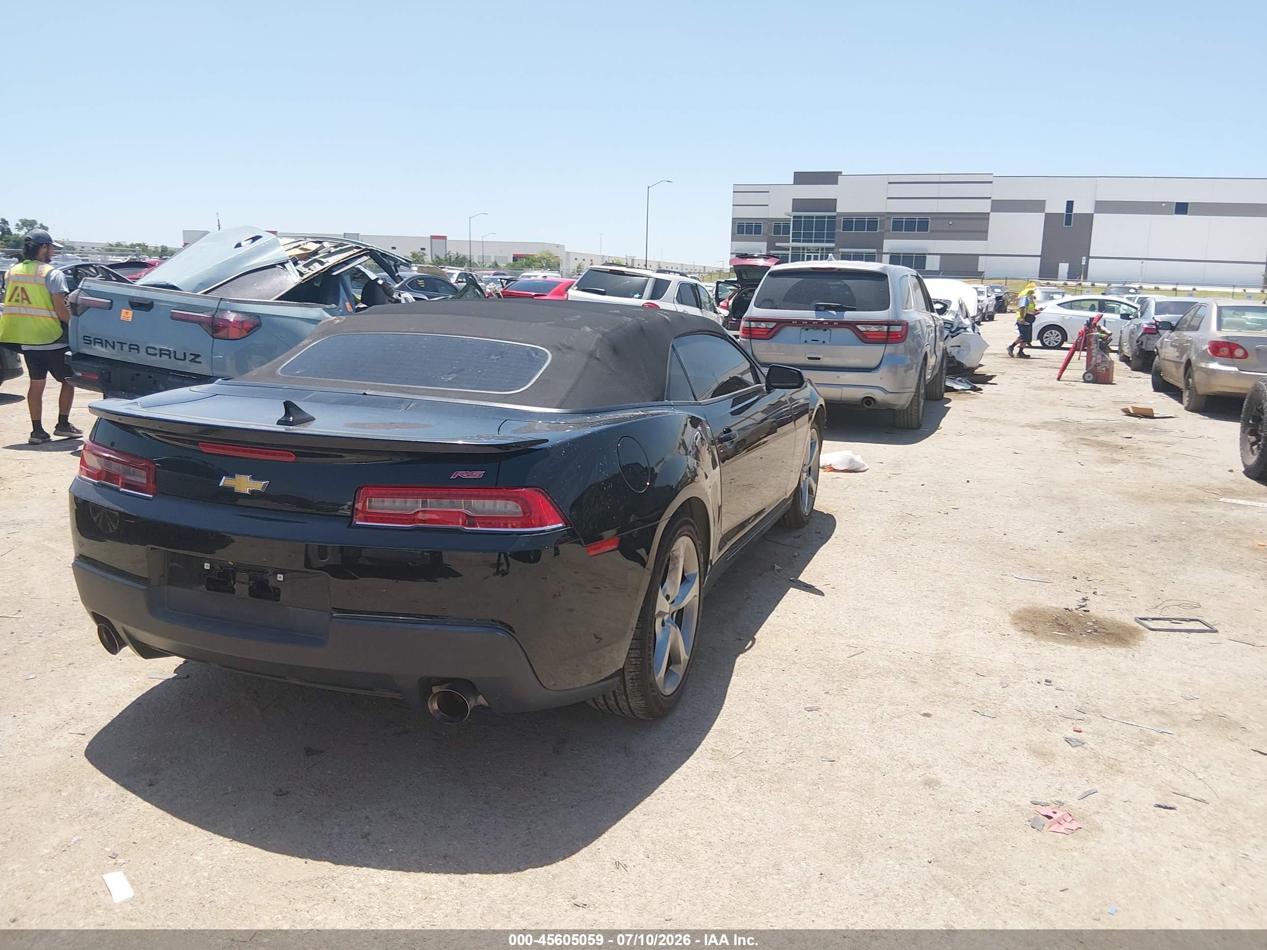 2014 Chevrolet Camaro 2lt Black vin: 2G1FC3D36E9191176