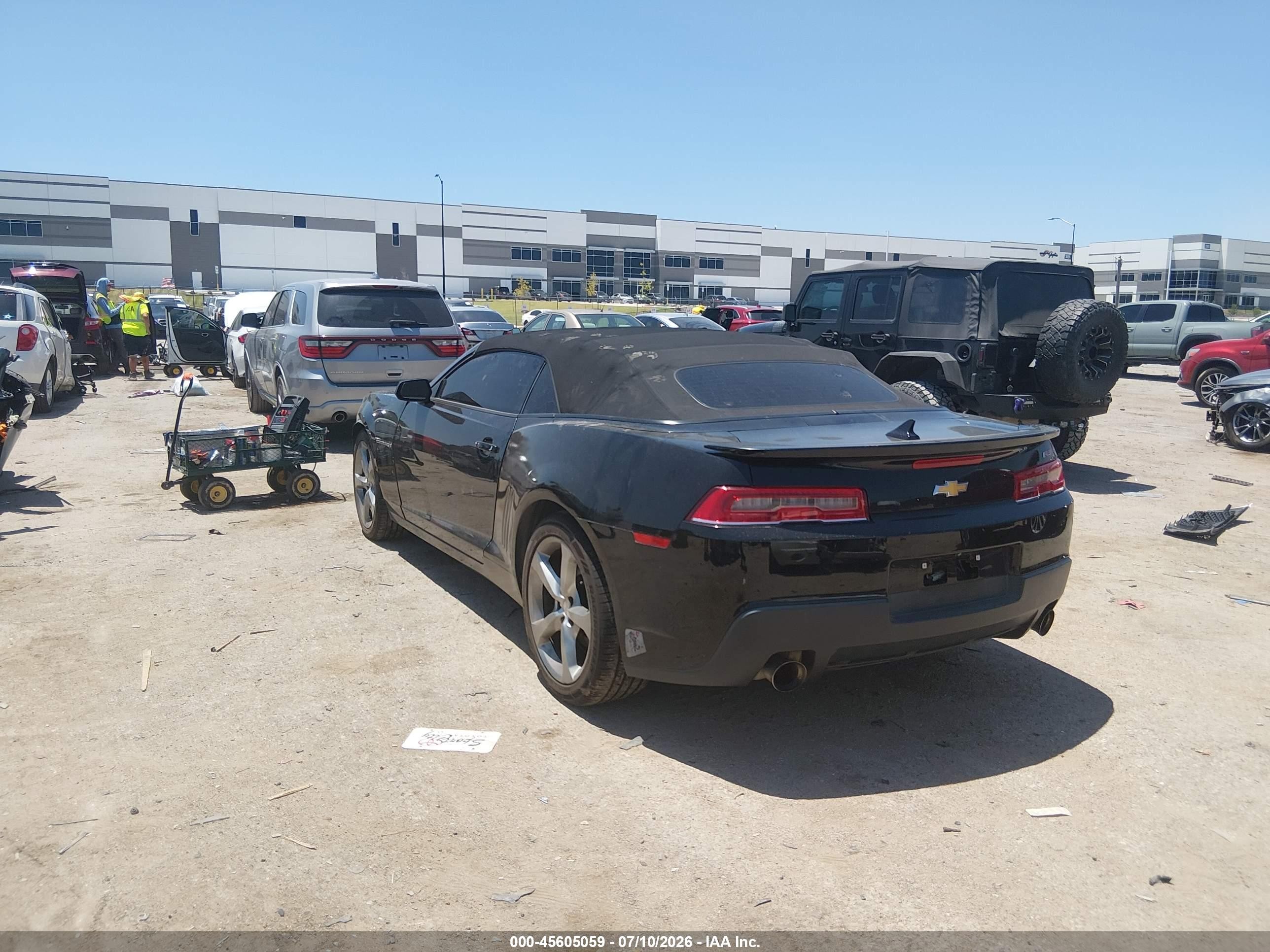 2014 Chevrolet Camaro 2lt Black vin: 2G1FC3D36E9191176