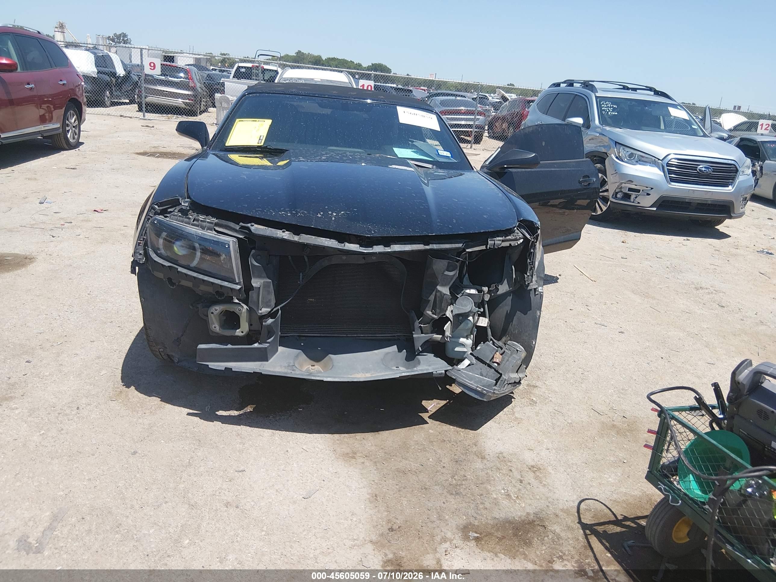 2014 Chevrolet Camaro 2lt Black vin: 2G1FC3D36E9191176