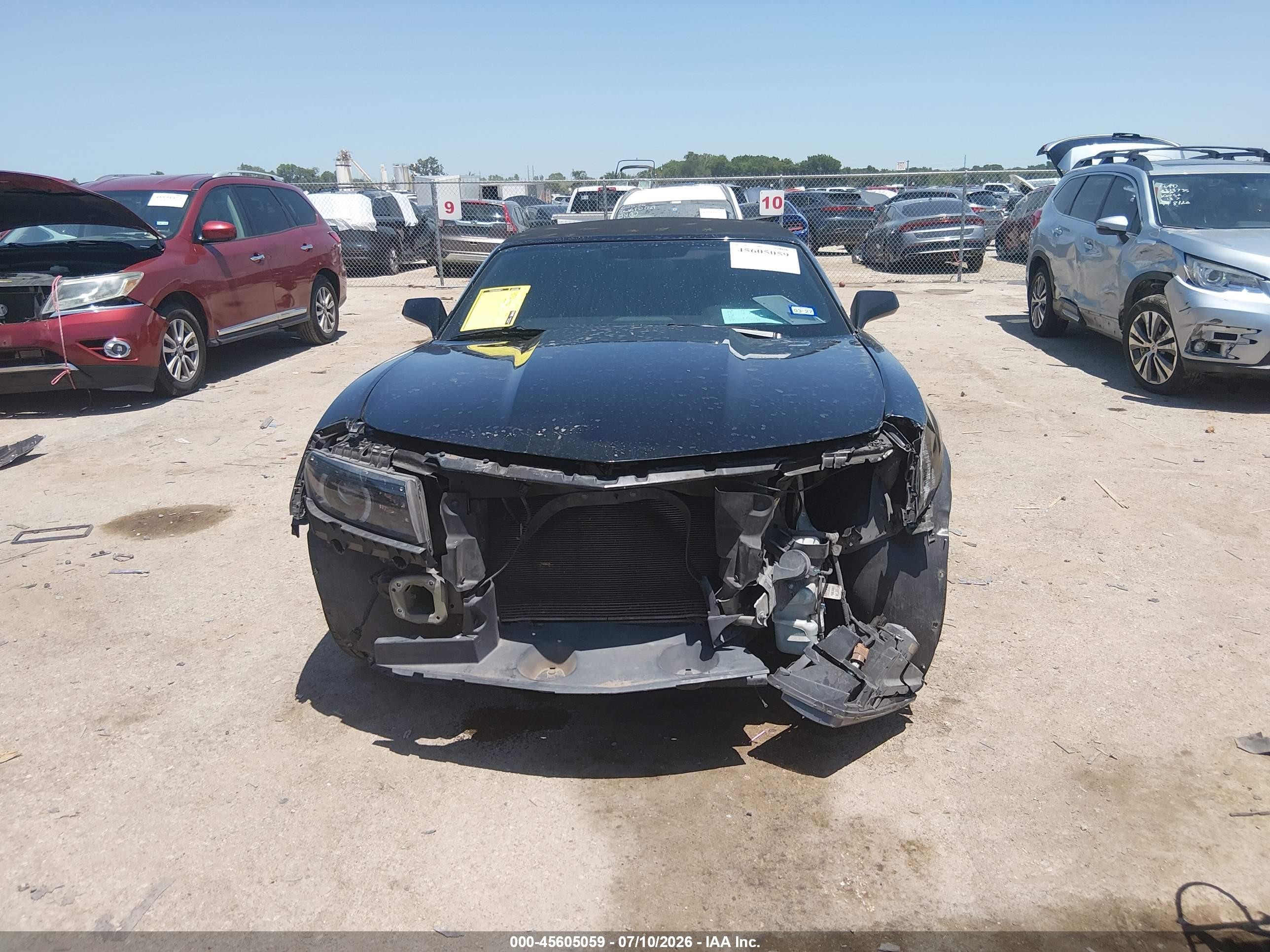 2014 Chevrolet Camaro 2lt Black vin: 2G1FC3D36E9191176