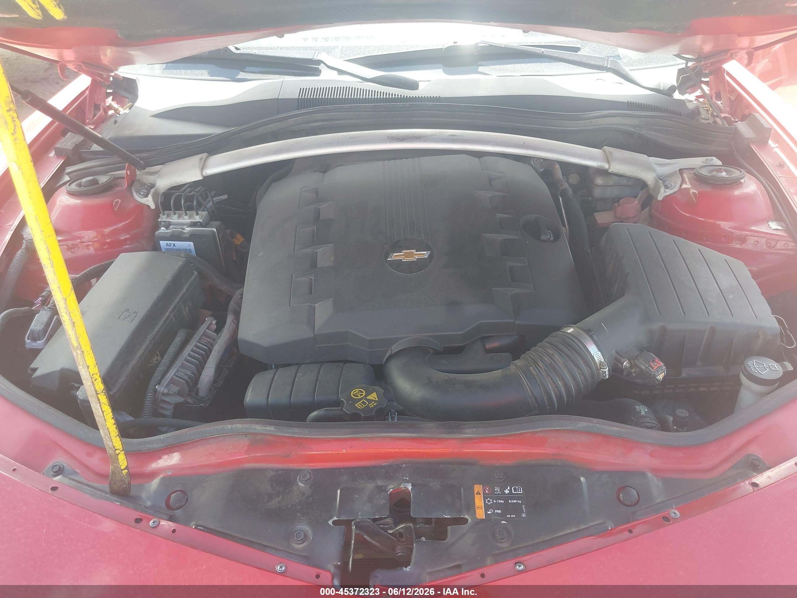 2012 Chevrolet Camaro 2lt Red vin: 2G1FC3D37C9101787
