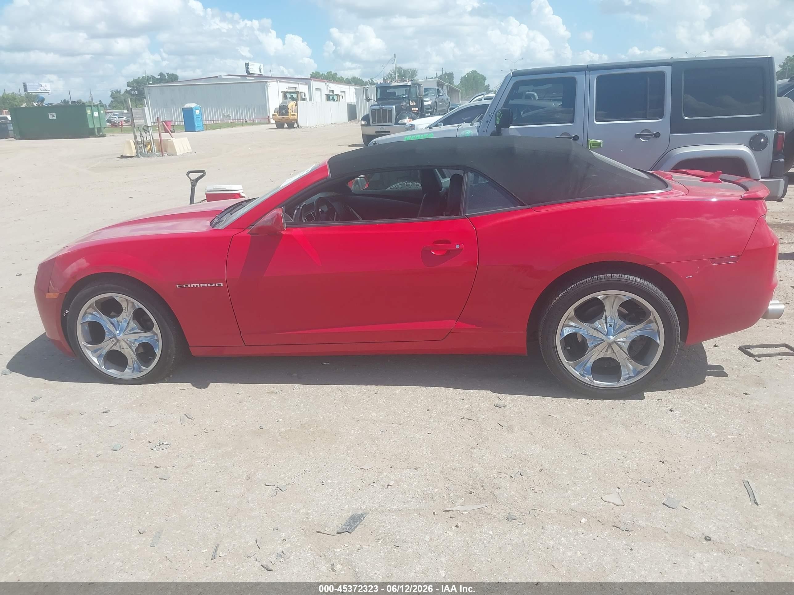 2012 Chevrolet Camaro 2lt Red vin: 2G1FC3D37C9101787