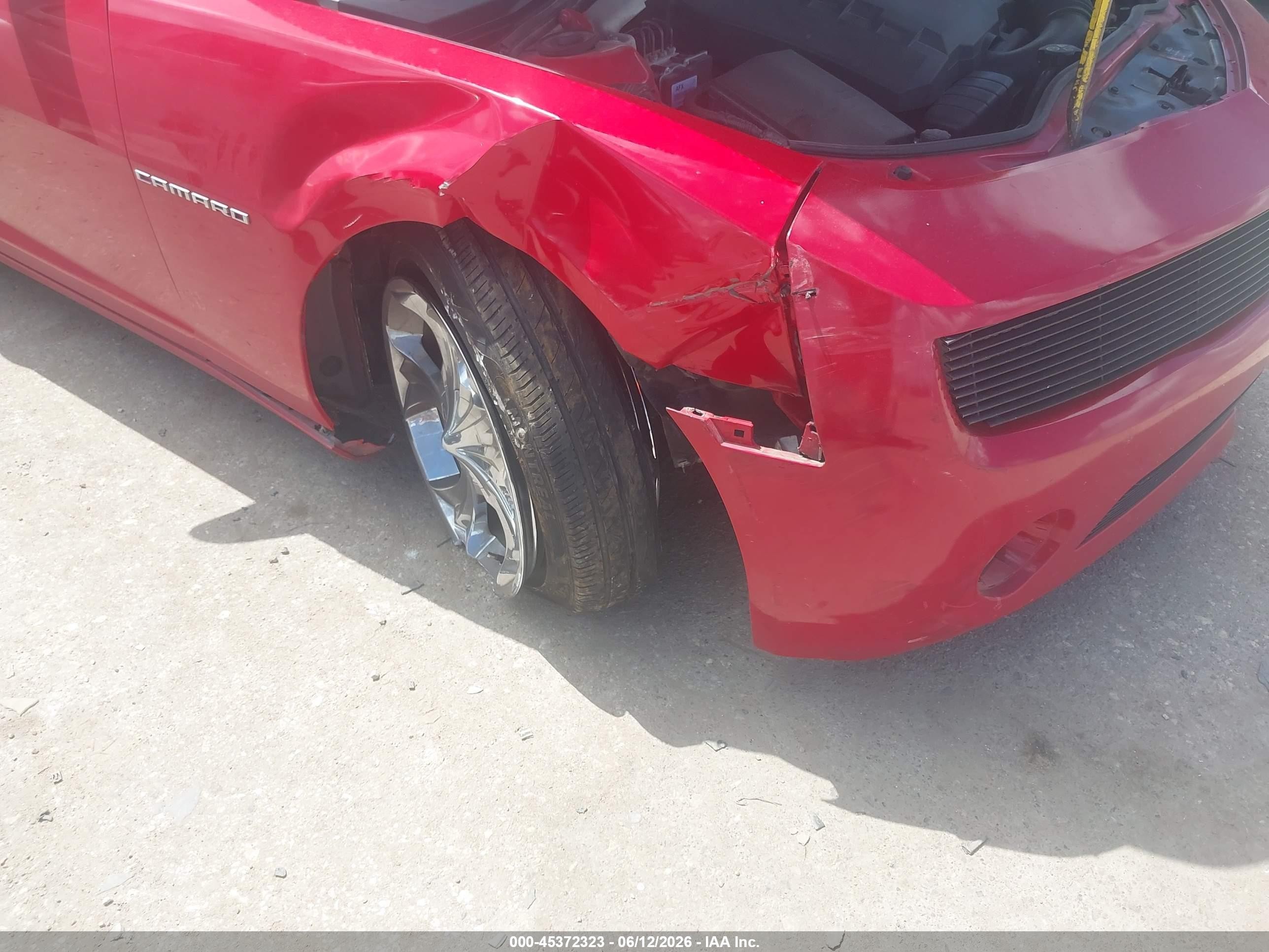2012 Chevrolet Camaro 2lt Red vin: 2G1FC3D37C9101787