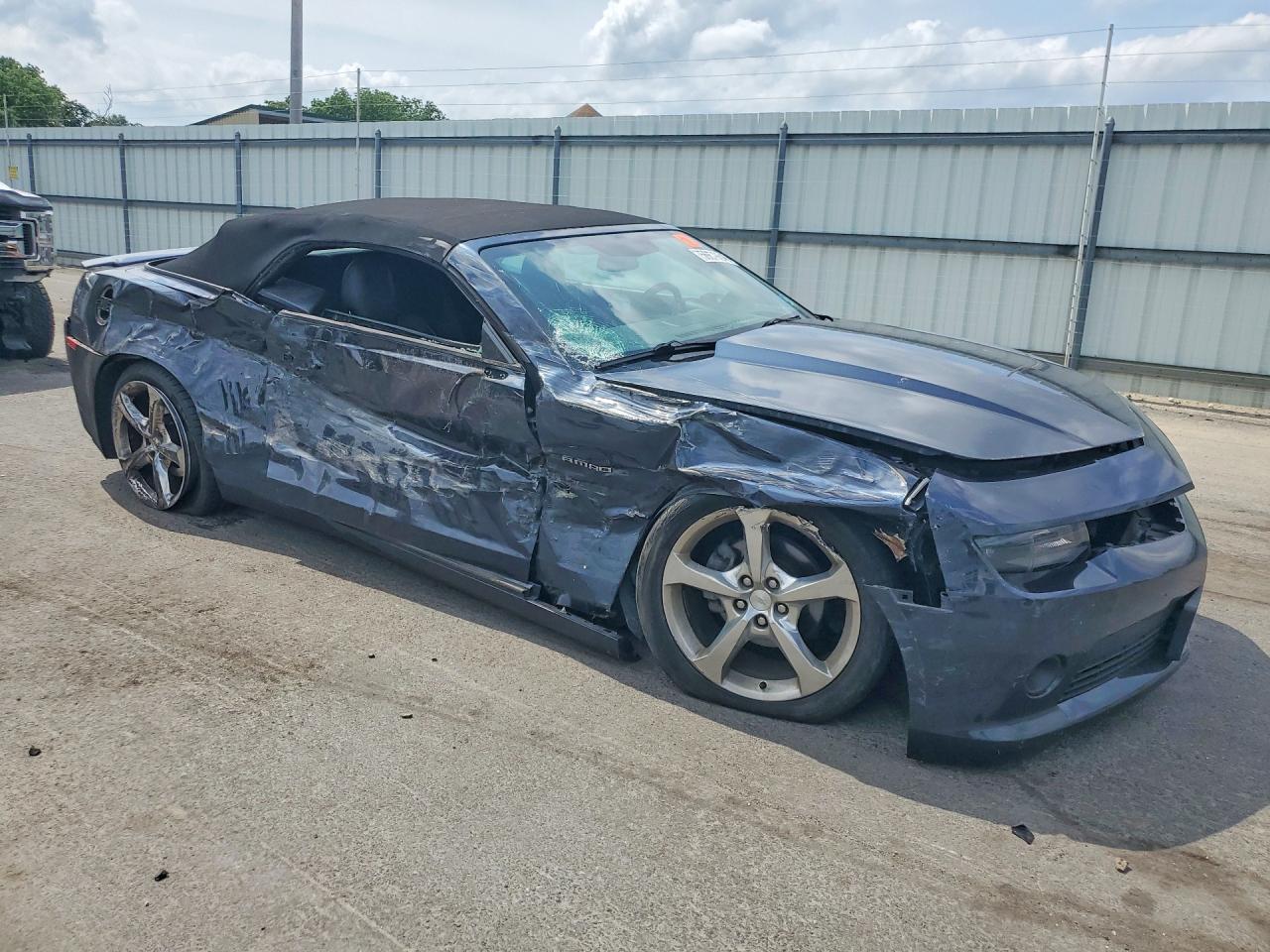 2014 Chevrolet Camaro Lt Синий vin: 2G1FC3D37E9161510