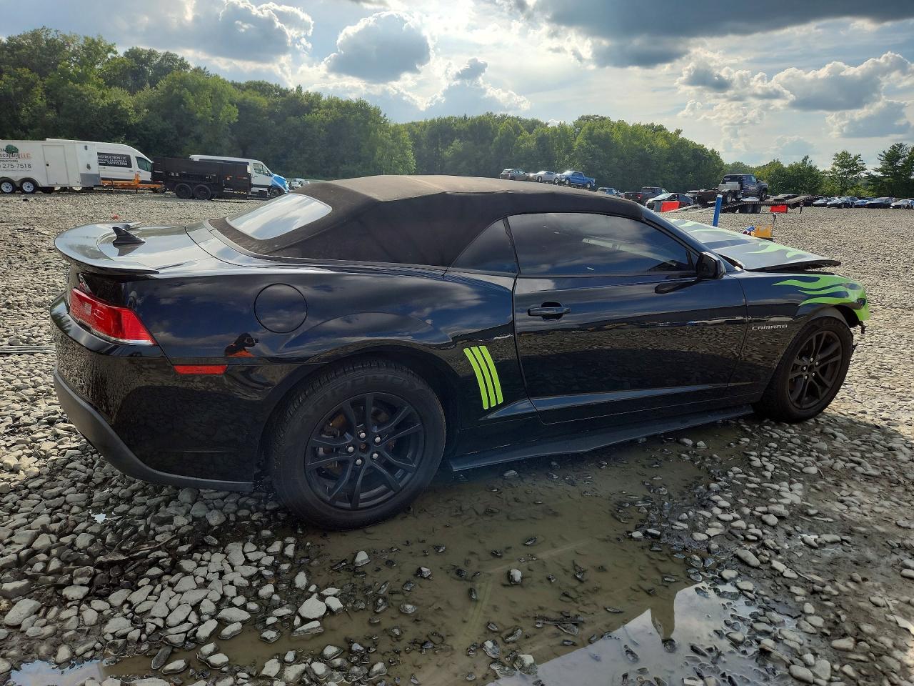 2015 Chevrolet Camaro Black vin: 2G1FC3D37F9119369