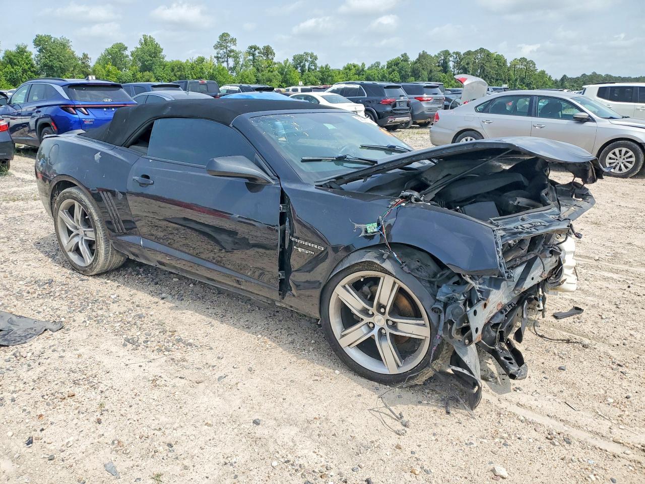 2012 Chevrolet Camaro Lt Black vin: 2G1FC3D38C9117884