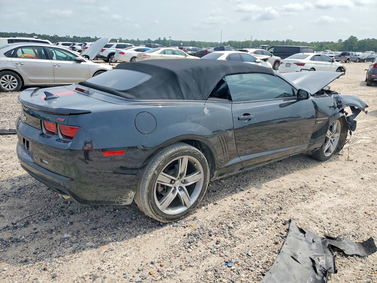 2012 Chevrolet Camaro Lt Black vin: 2G1FC3D38C9117884