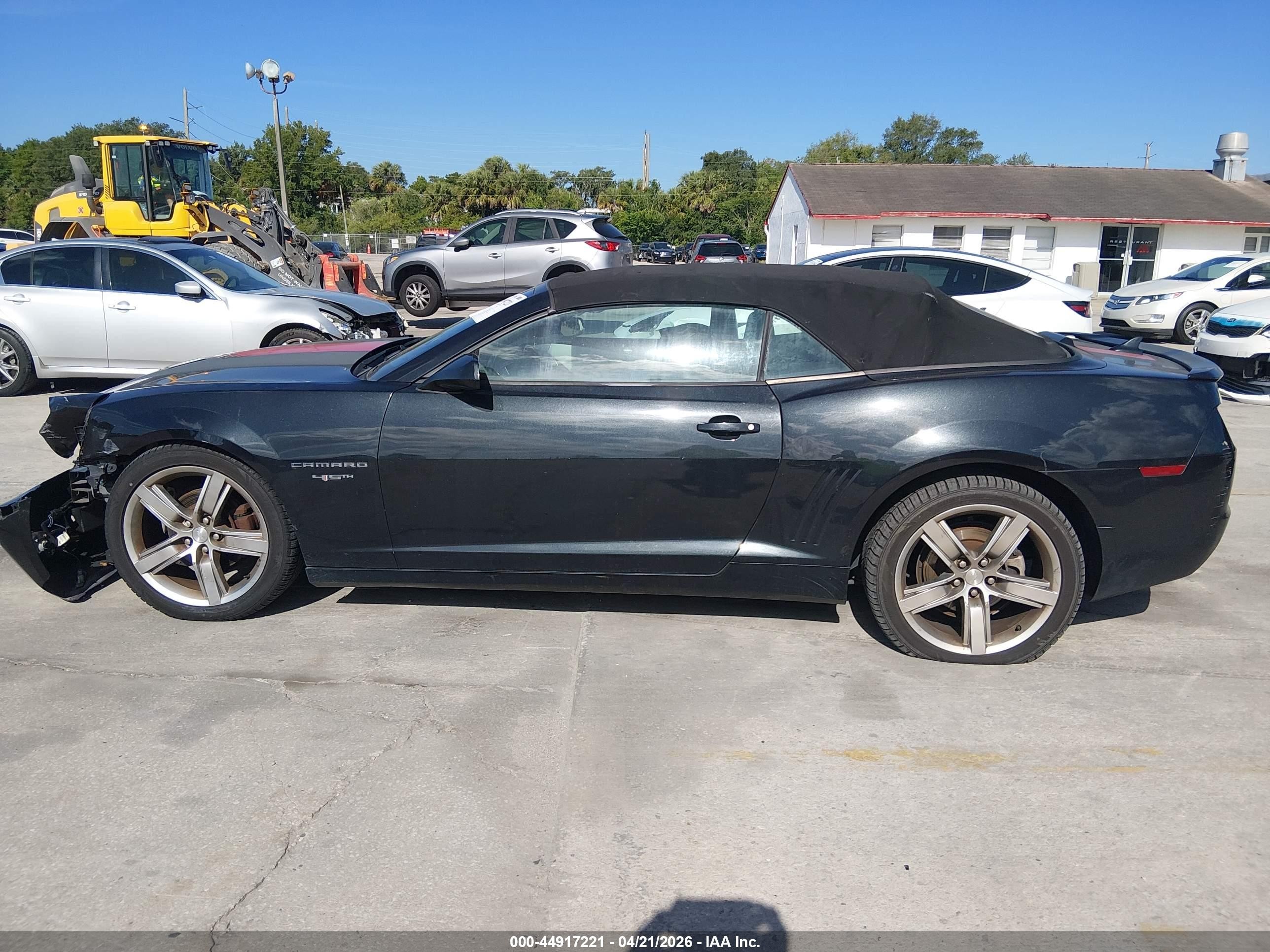 2012 Chevrolet Camaro 2lt Black vin: 2G1FC3D38C9171279